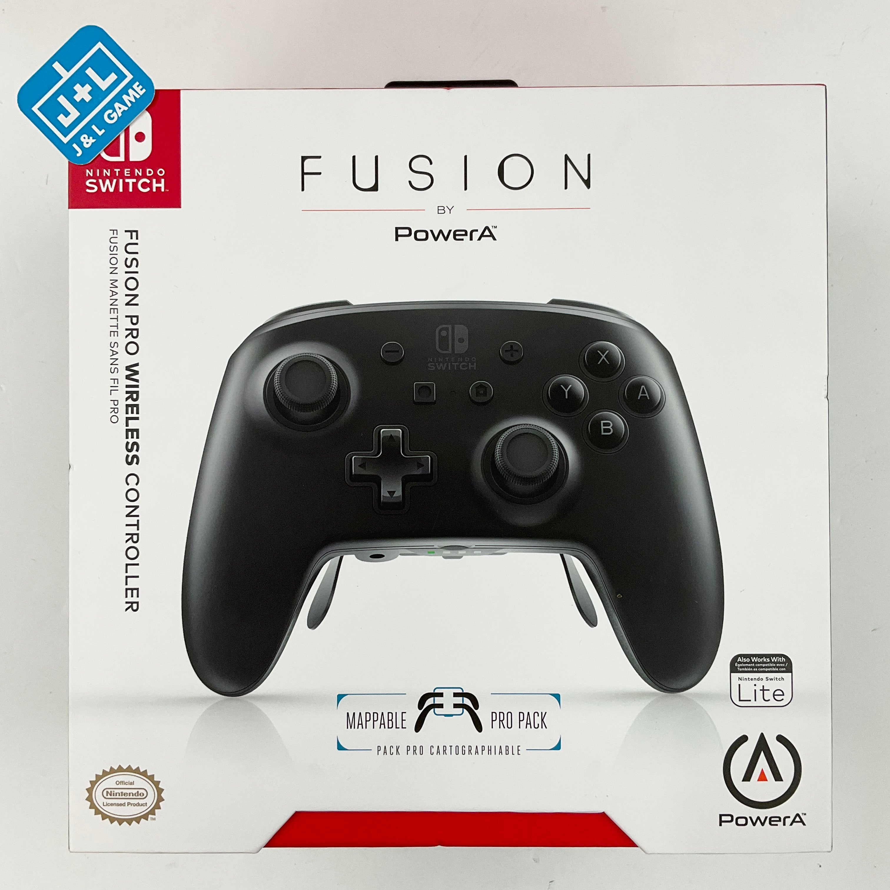 PowerA Fusion Pro Wireless Controller (White/Black) - (NSW) Nintendo Switch Accessories PowerA