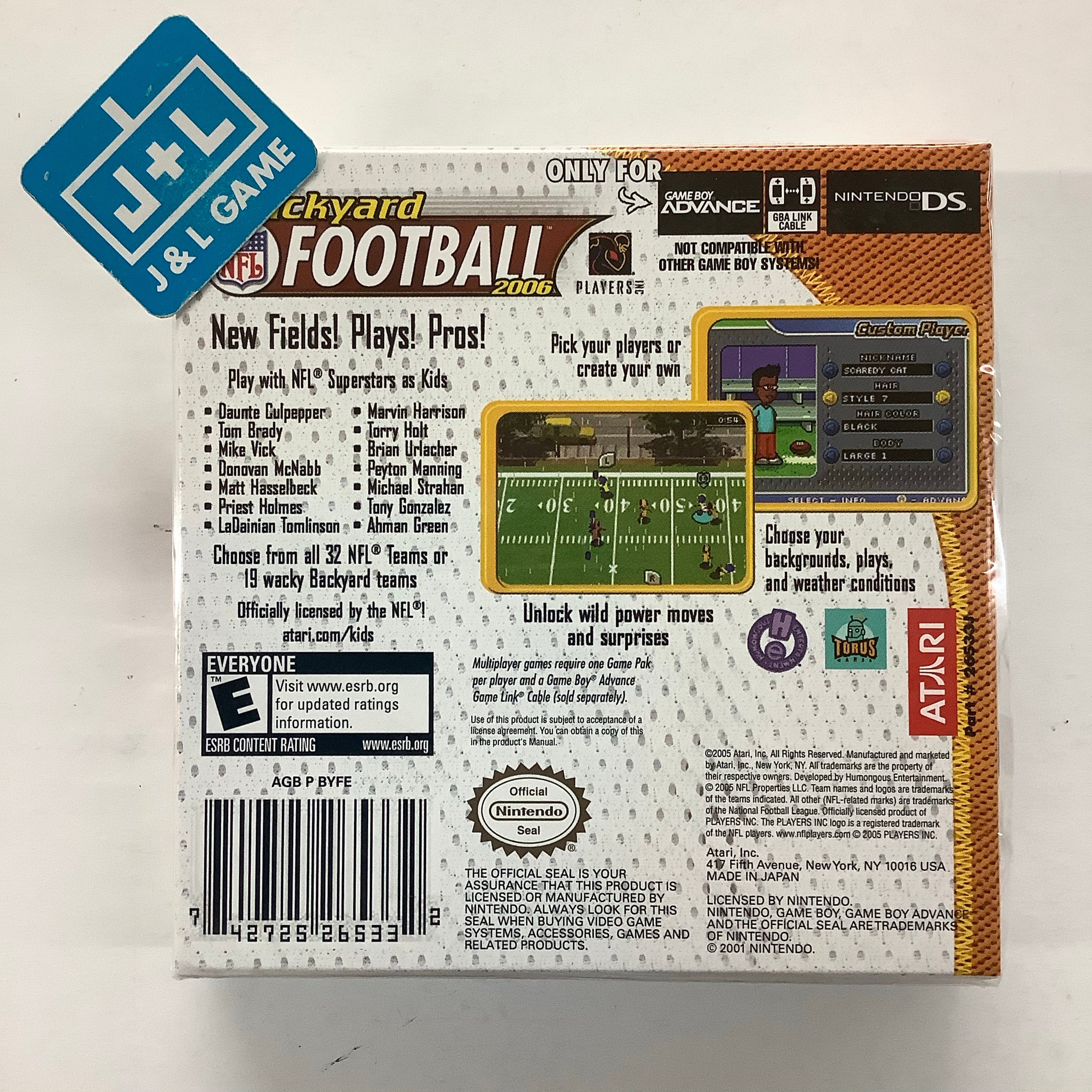 Backyard Football 2006 - (GBA) Game Boy Advance Video Games Atari SA   
