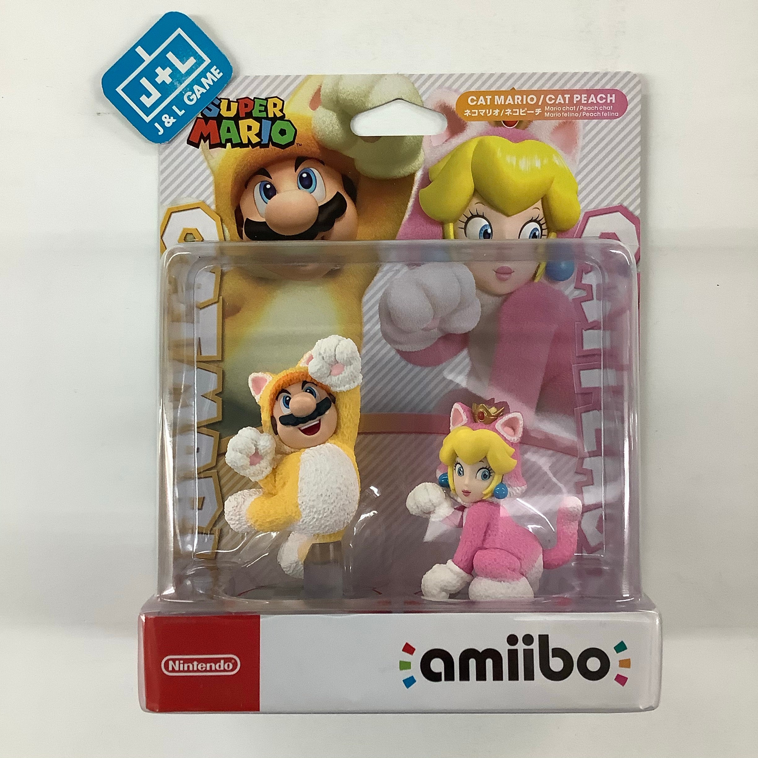 Cat Mario / Cat Peach 2-Pack (Super Mario Series) - Nintendo Switch Amiibo (Japanese Import) Amiibo Nintendo   