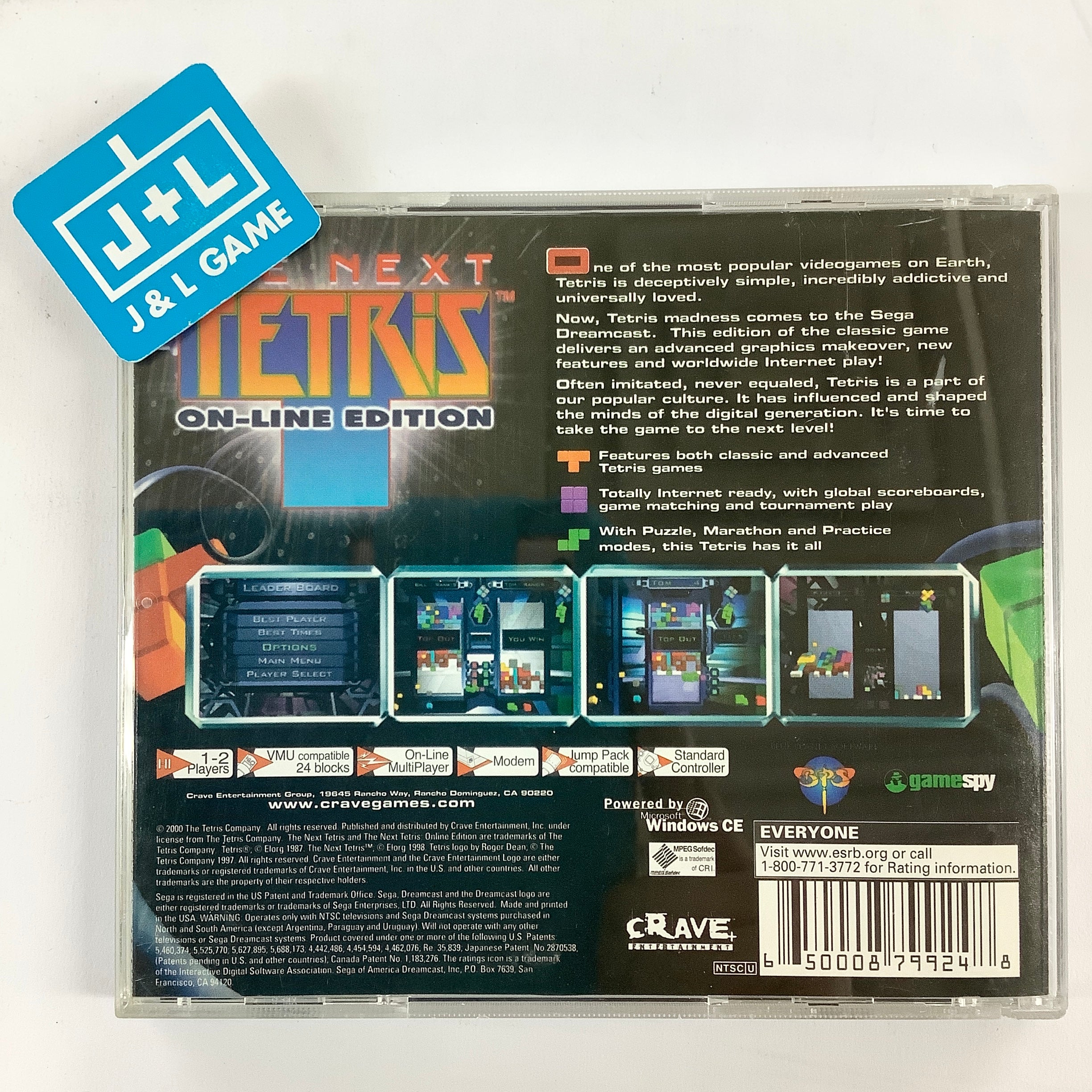 The Next Tetris: On-line Edition - (DC) SEGA Dreamcast [Pre-Owned] Video Games Crave   