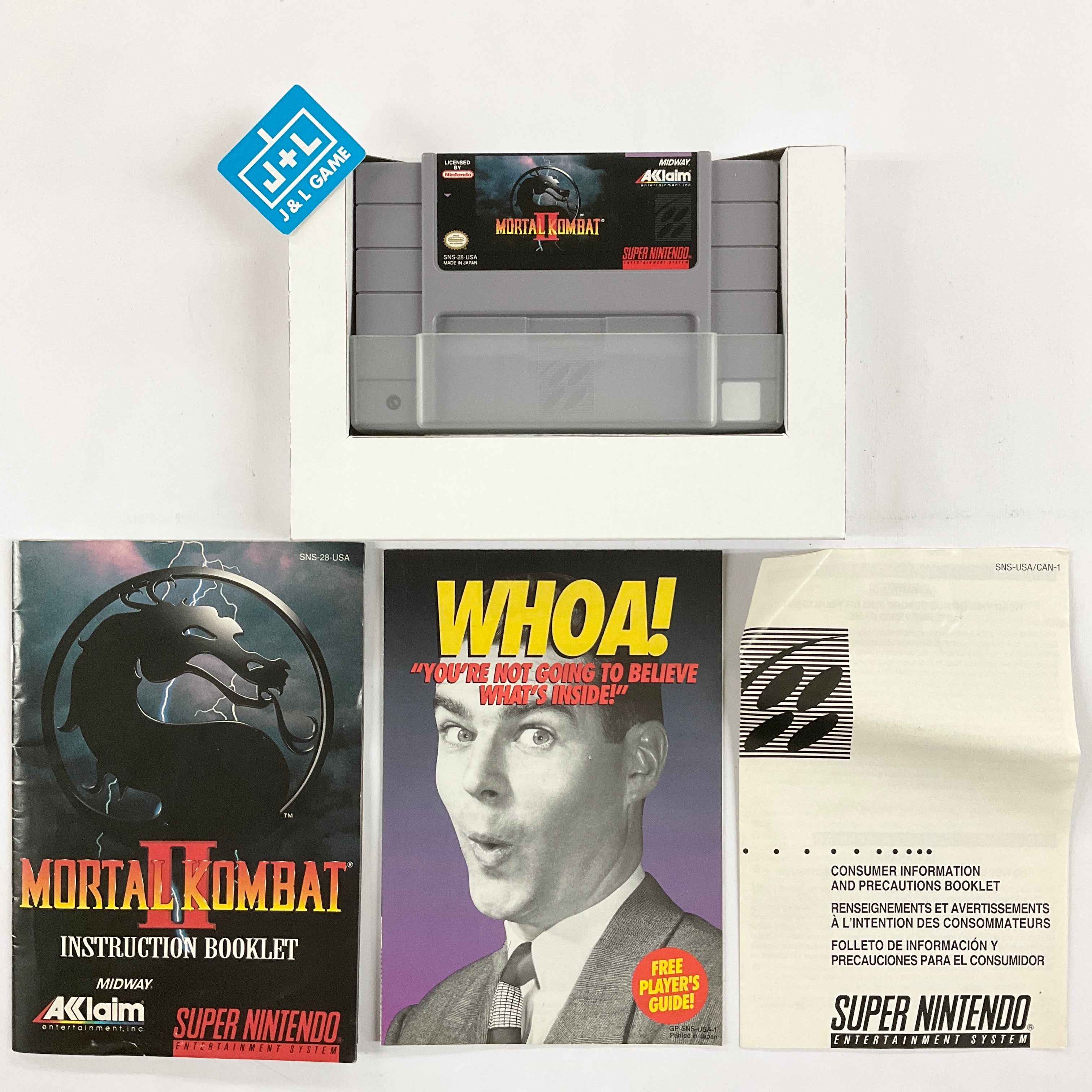 Mortal Kombat II - (SNES) Super Nintendo [Pre-Owned] Video Games Acclaim   