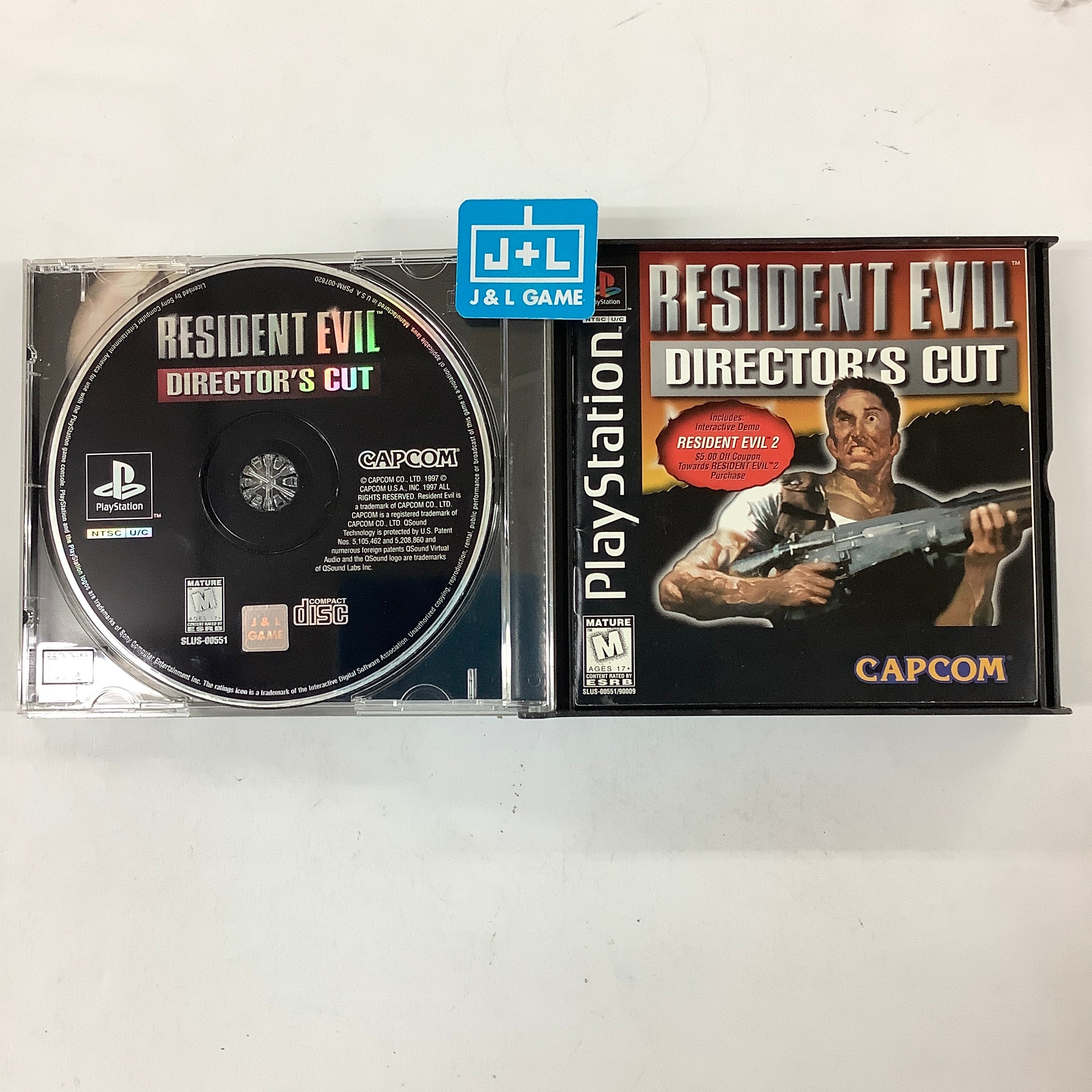 Resident Evil: Director's Cut (w/ Resident Evil 2 Demo) - (PS1) PlayStation 1 [Pre-Owned] Video Games Capcom   