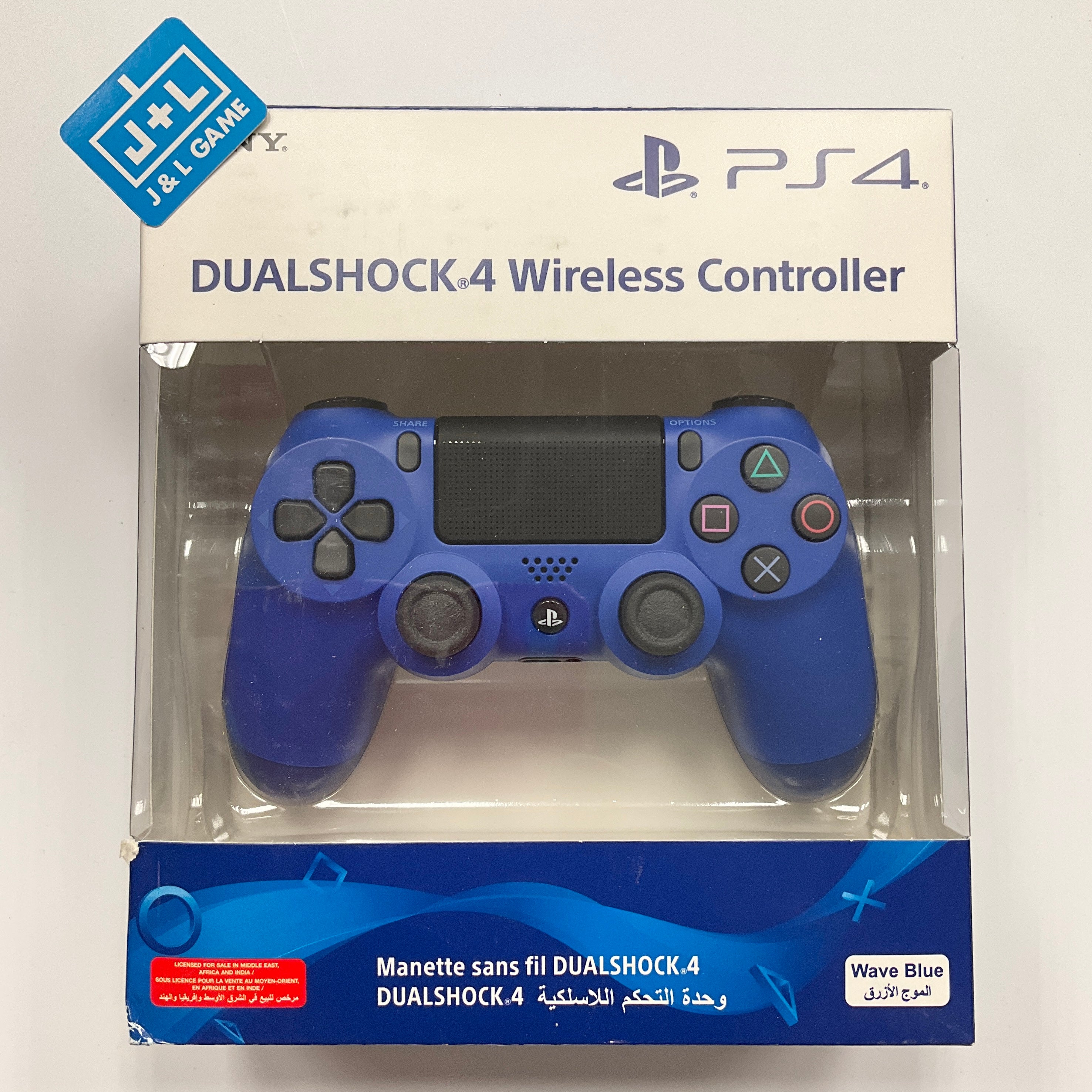 SONY Dualshock 4 Wireless Controller (Wave Blue) - (PS4