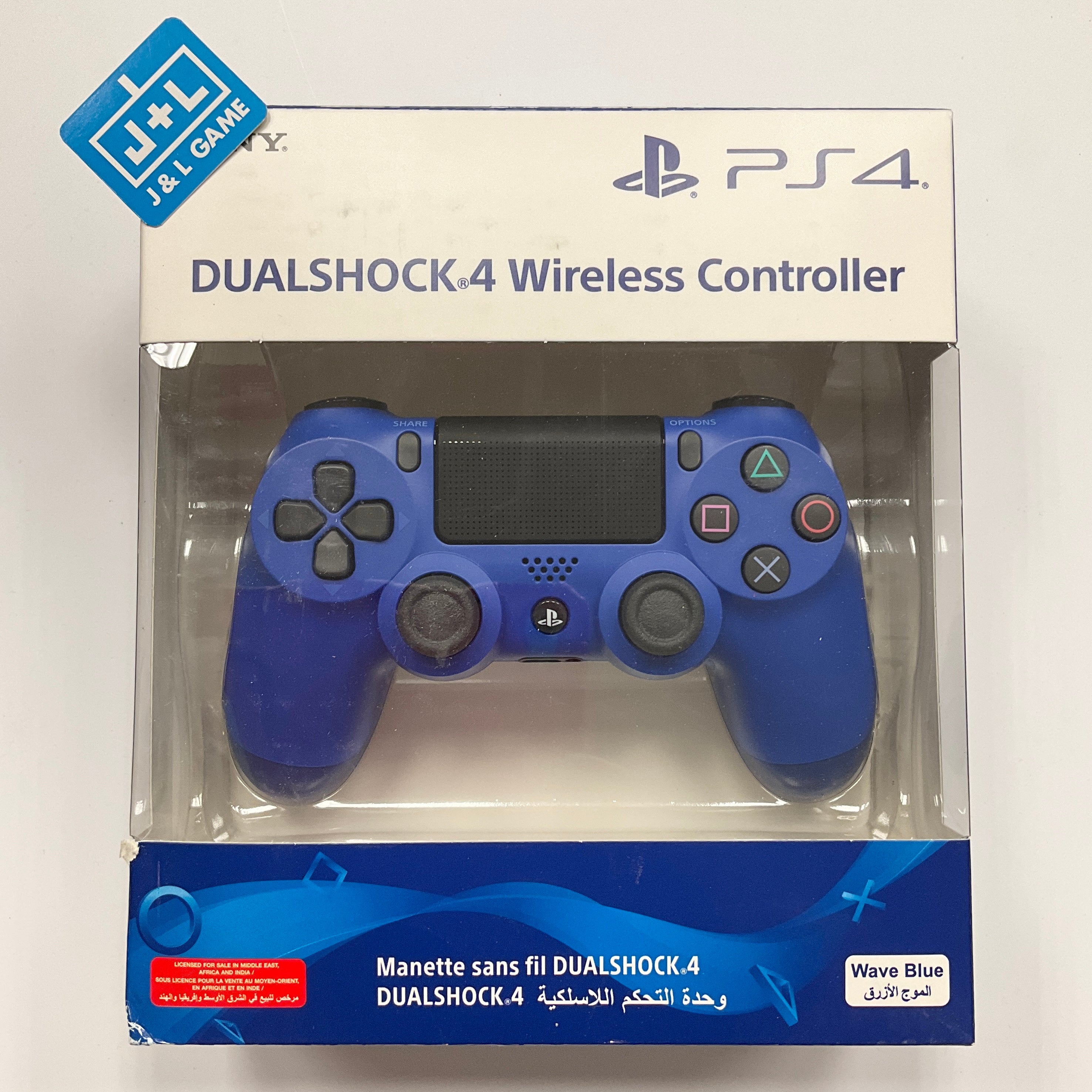 SONY Dualshock 4 Wireless Controller (Wave Blue) - (PS4) PlayStation 4 (European Import) Accessories Sony   