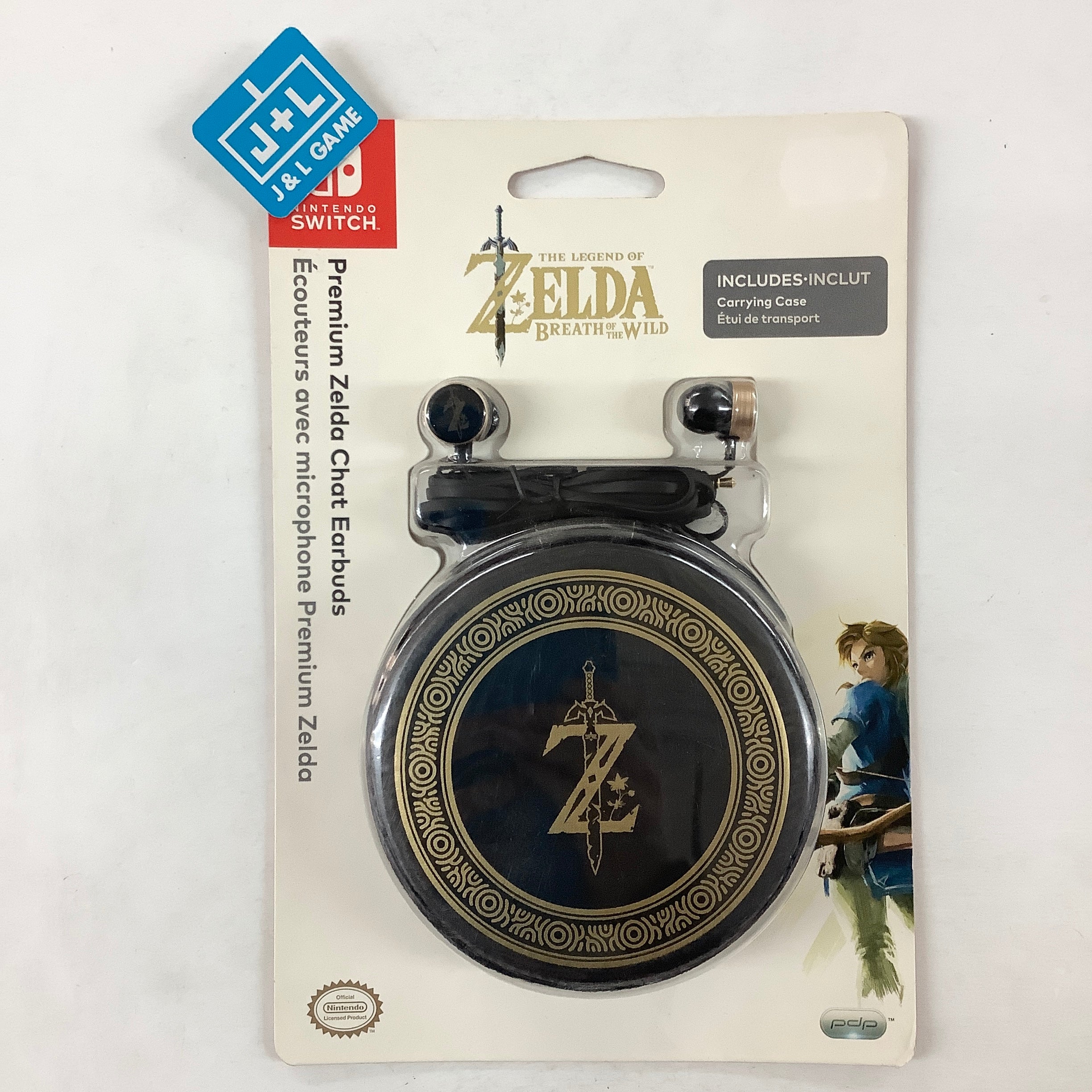 PDP Premium Zelda Chat Earbuds (The Legend of Zelda: Breath of the Wild) - (NSW) Nintendo Switch Accessories PDP
