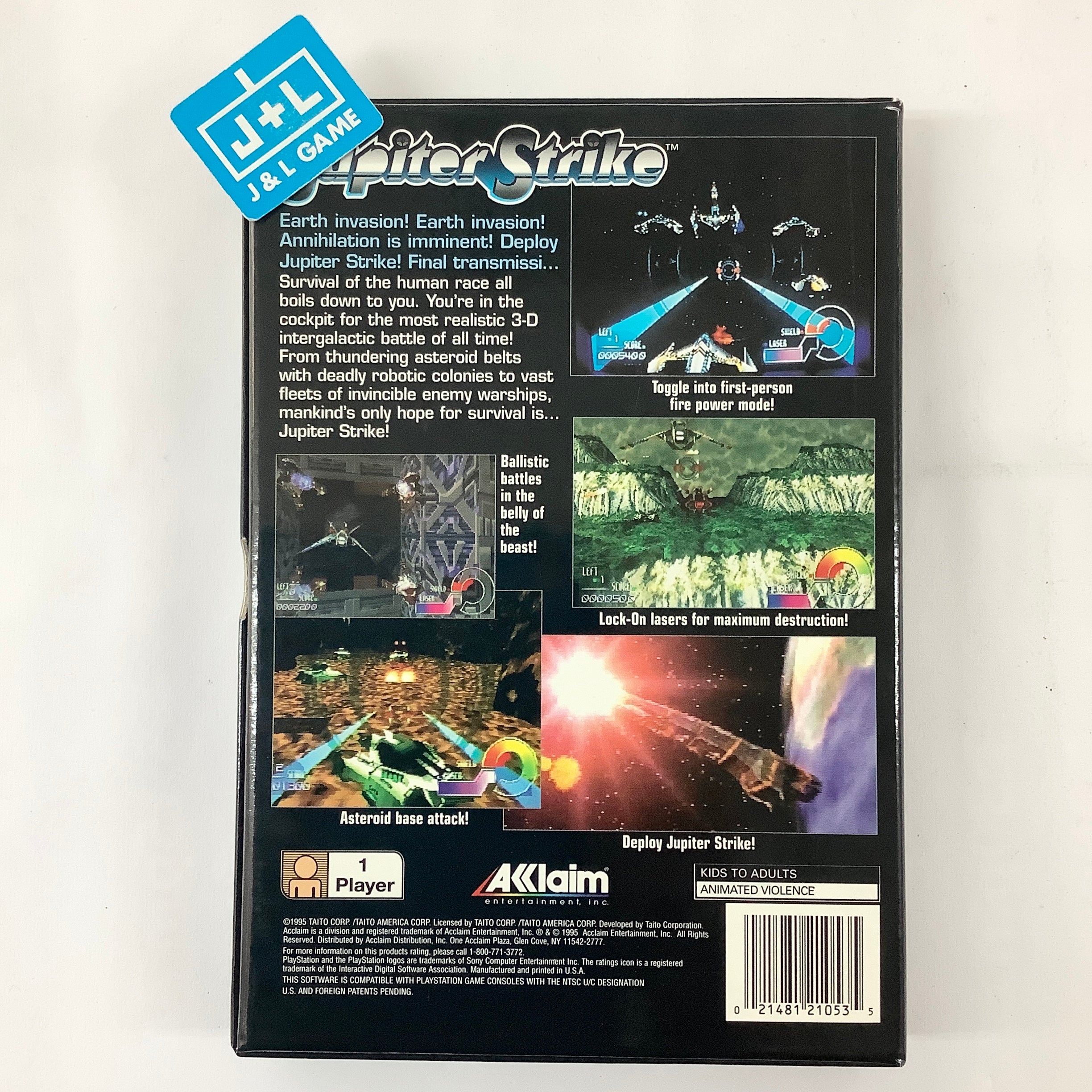 Jupiter Strike (Long Box) - (PS1) PlayStation 1 [Pre-Owned] Video Games Acclaim   