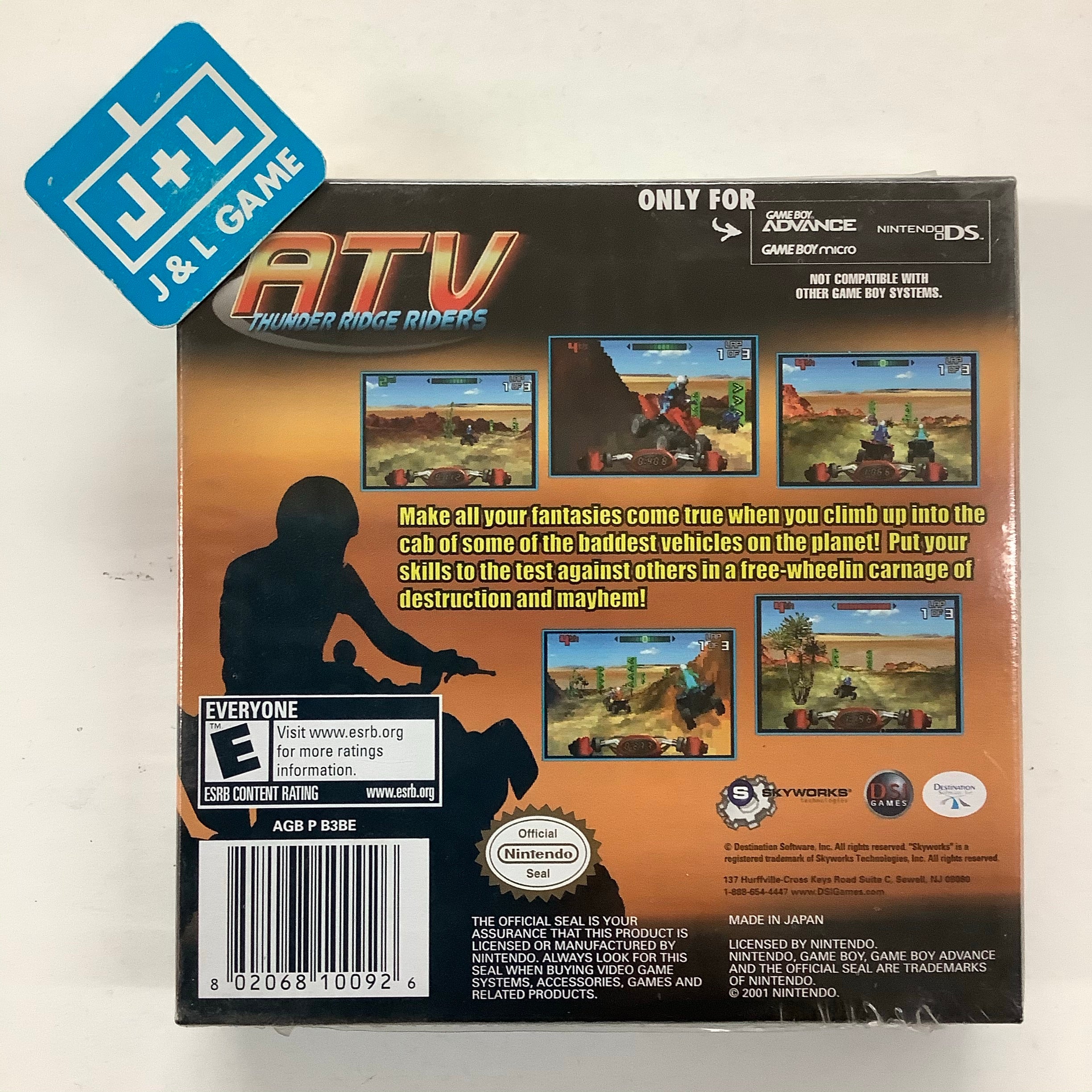 ATV: Thunder Ridge Riders - (GBA) Game Boy Advance Video Games DSI Games   