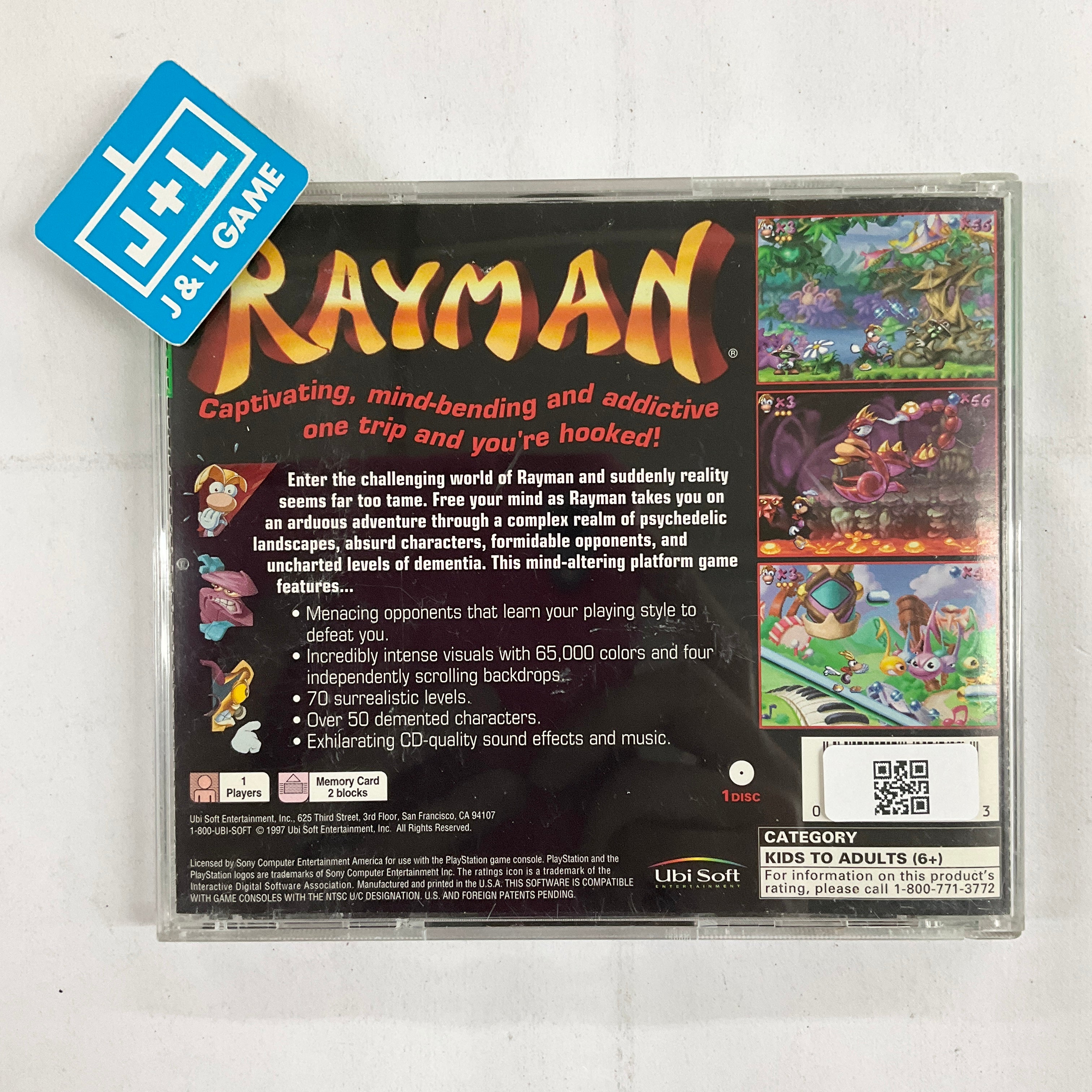 Rayman (Greatest Hits) - (PS1) PlayStation 1 [Pre-Owned] Video Games Ubisoft   