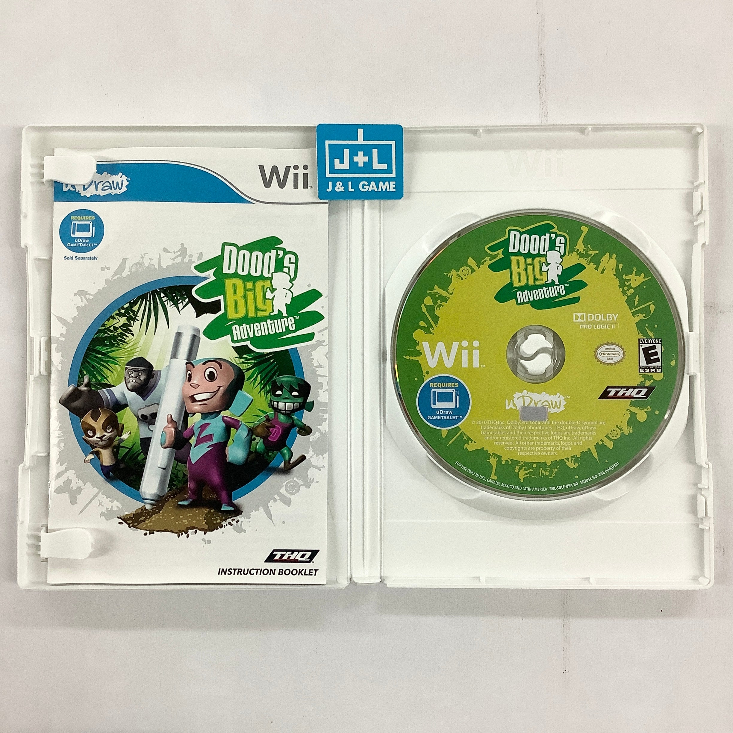 uDraw: Dood's Big Adventure - Nintendo Wii [Pre-Owned] Video Games THQ   