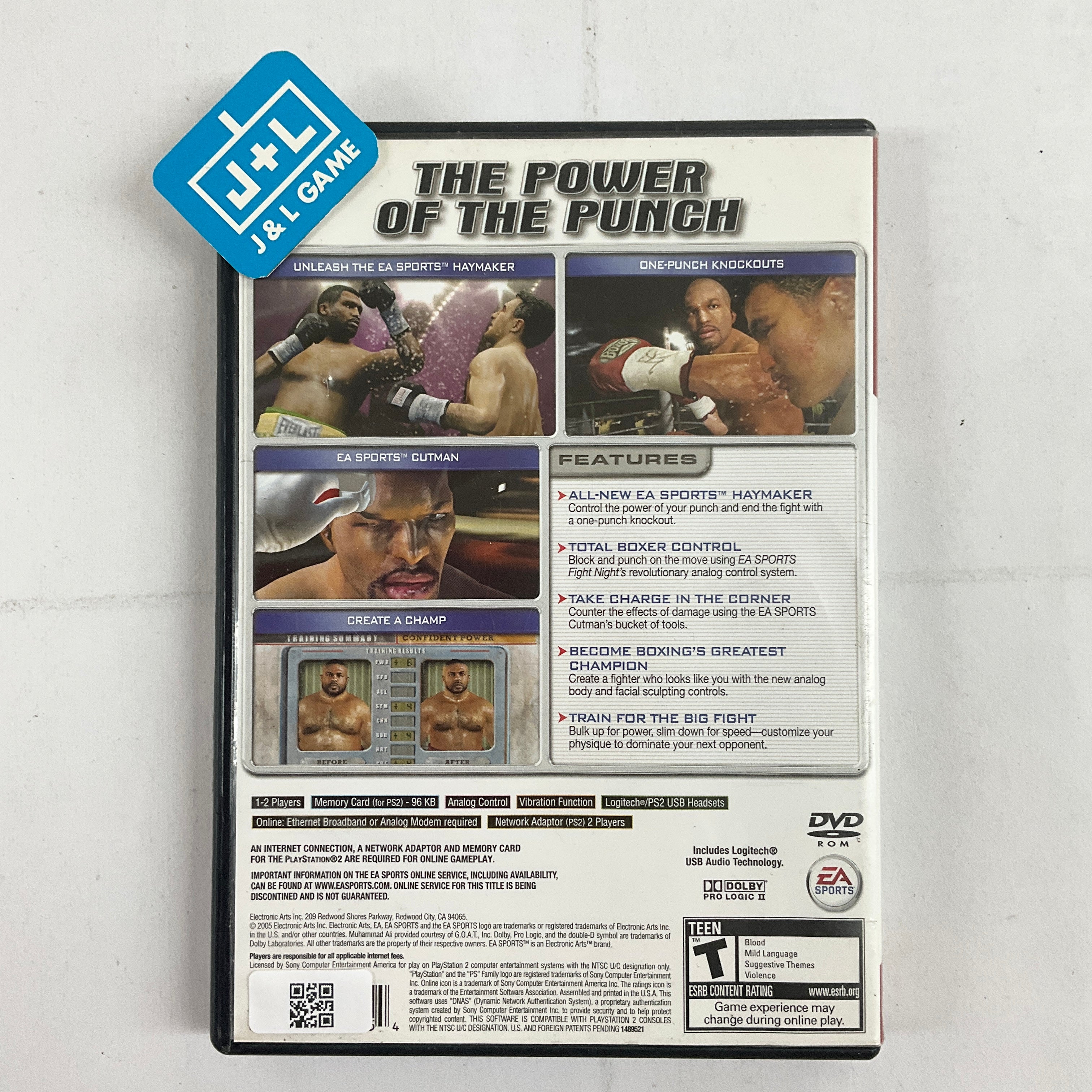 Fight Night Round 2 (Greatest Hits) - (PS2) PlayStation 2 [Pre-Owned] Video Games EA Sports   