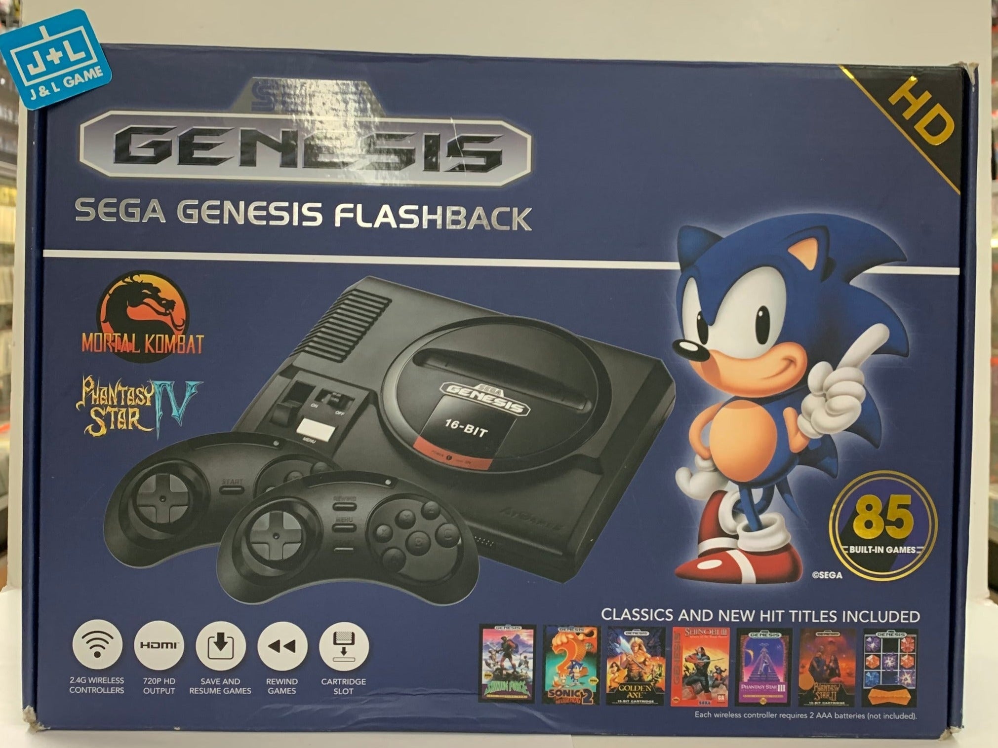 Sega Genesis HD Flashback 85 Built in Games - SEGA Genesis CONSOLE SEGA   