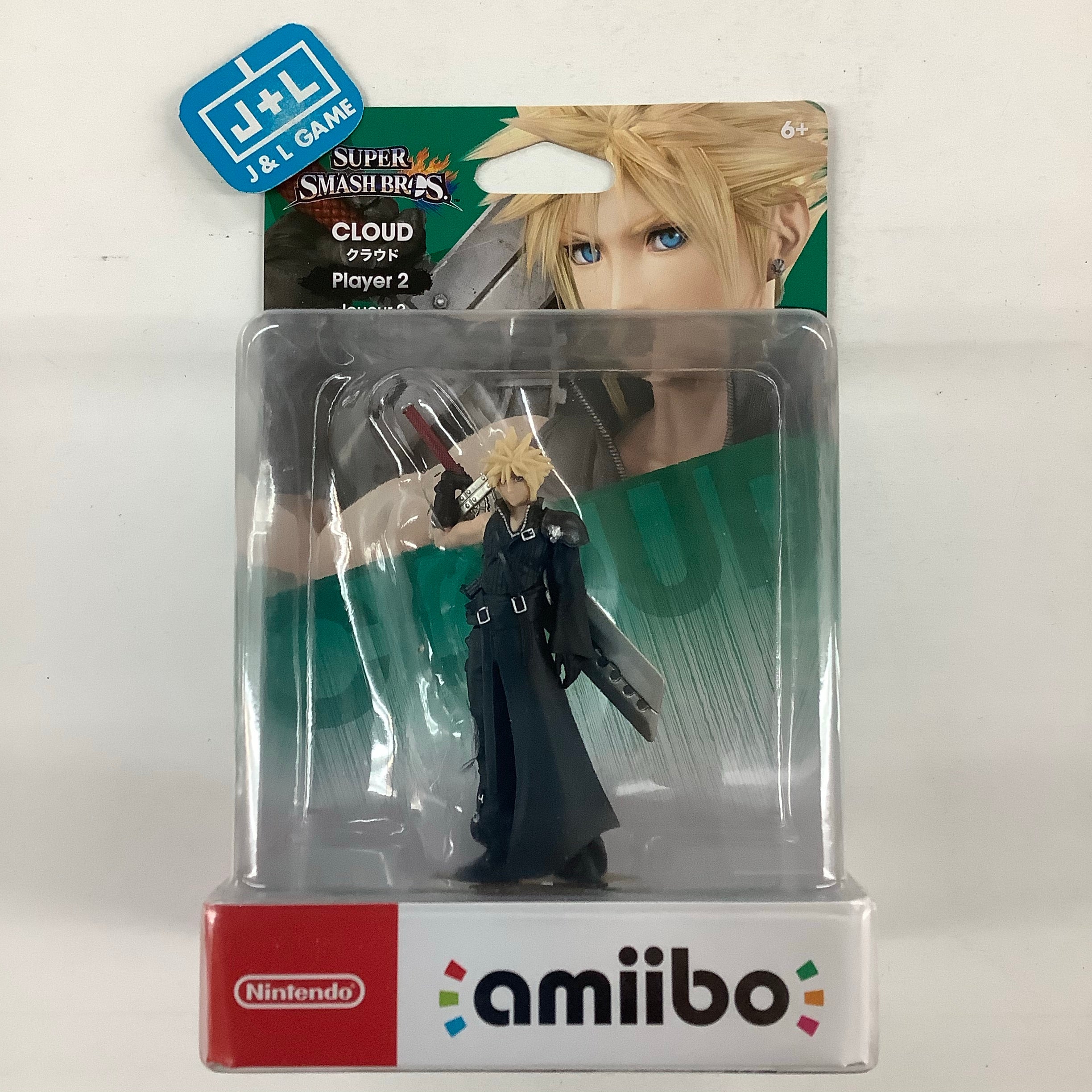 Cloud Player 2 (Super Smash Bros. Series) - Nintendo WiiU Amiibo ( Japanese Import ) Amiibo Nintendo   