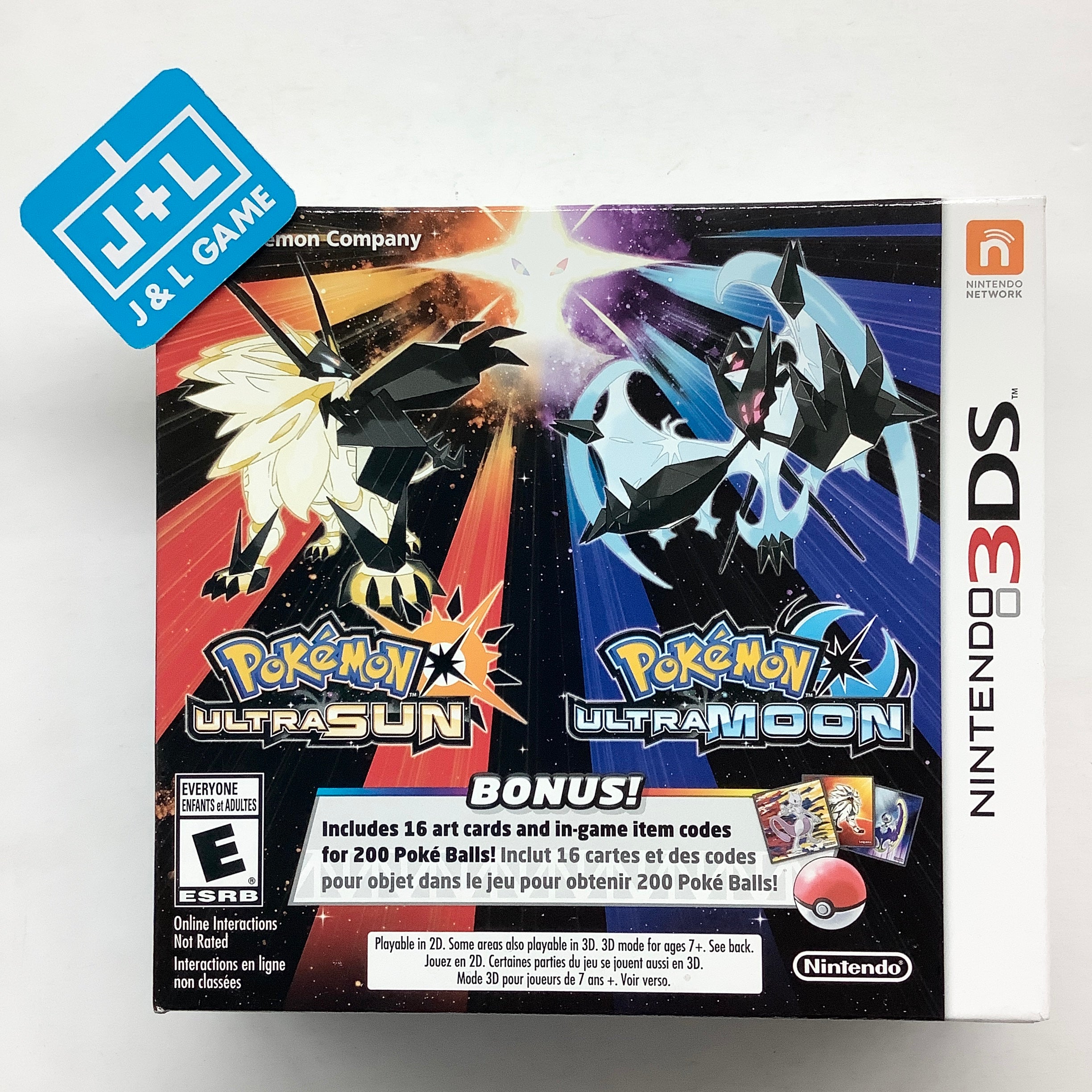 Pokemon Ultra Sun & Pokemon Ultra Moon (Veteran Trainer's Dual Pack) - Nintendo 3DS Video Games Nintendo