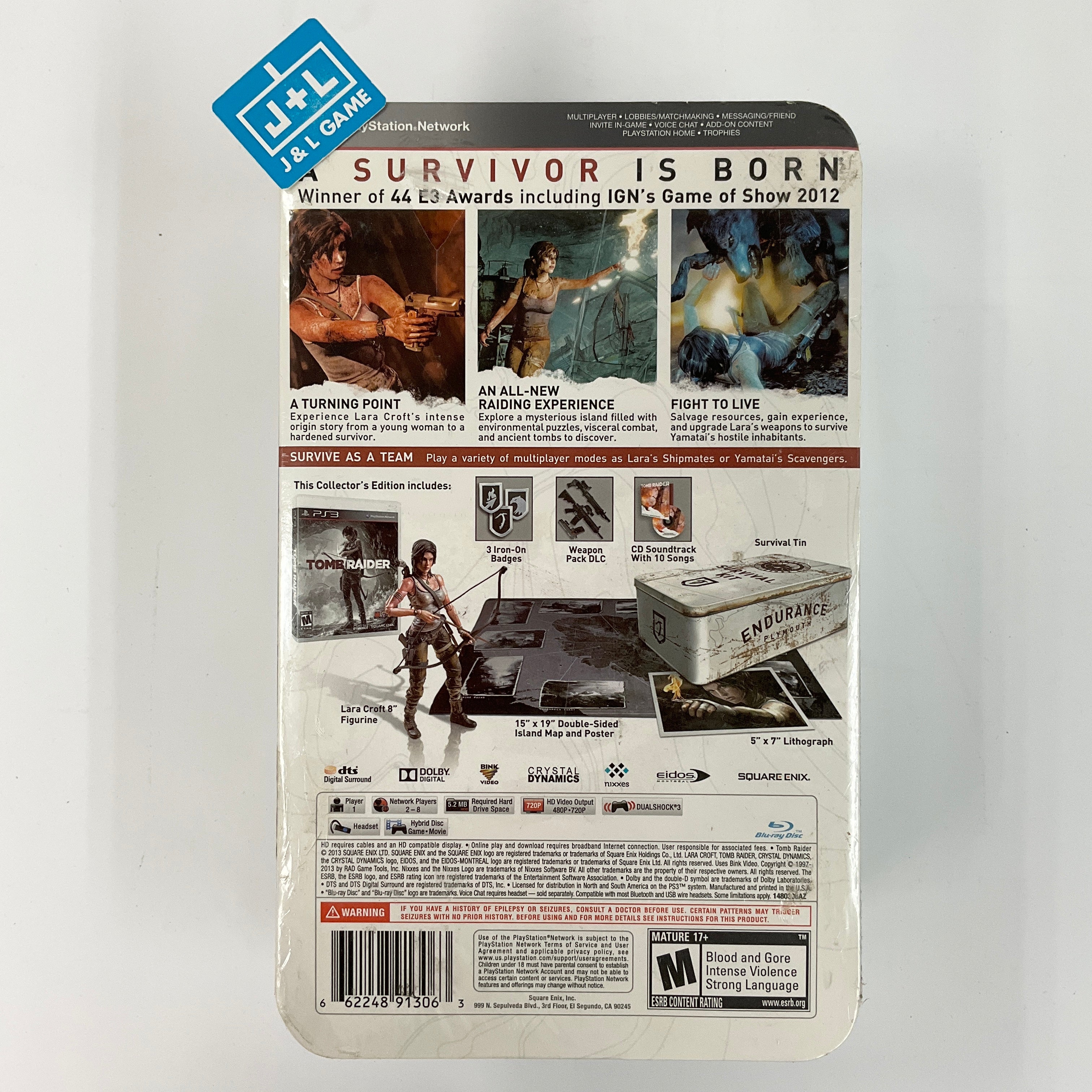 Tomb Raider (Collector's Edition) - (PS3) Playstation 3 Video Games Square Enix   