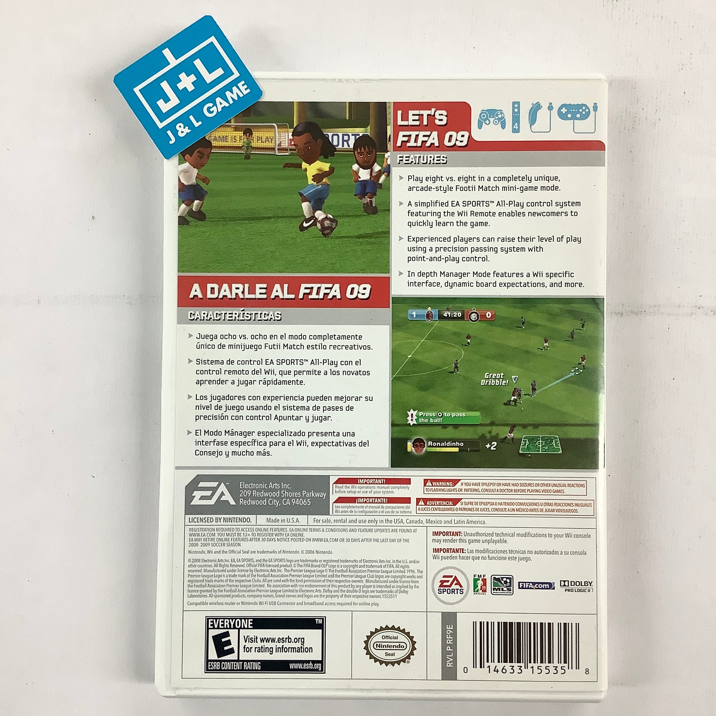 FIFA Soccer 09 All-Play - Nintendo Wii [Pre-Owned] Video Games EA Sports   