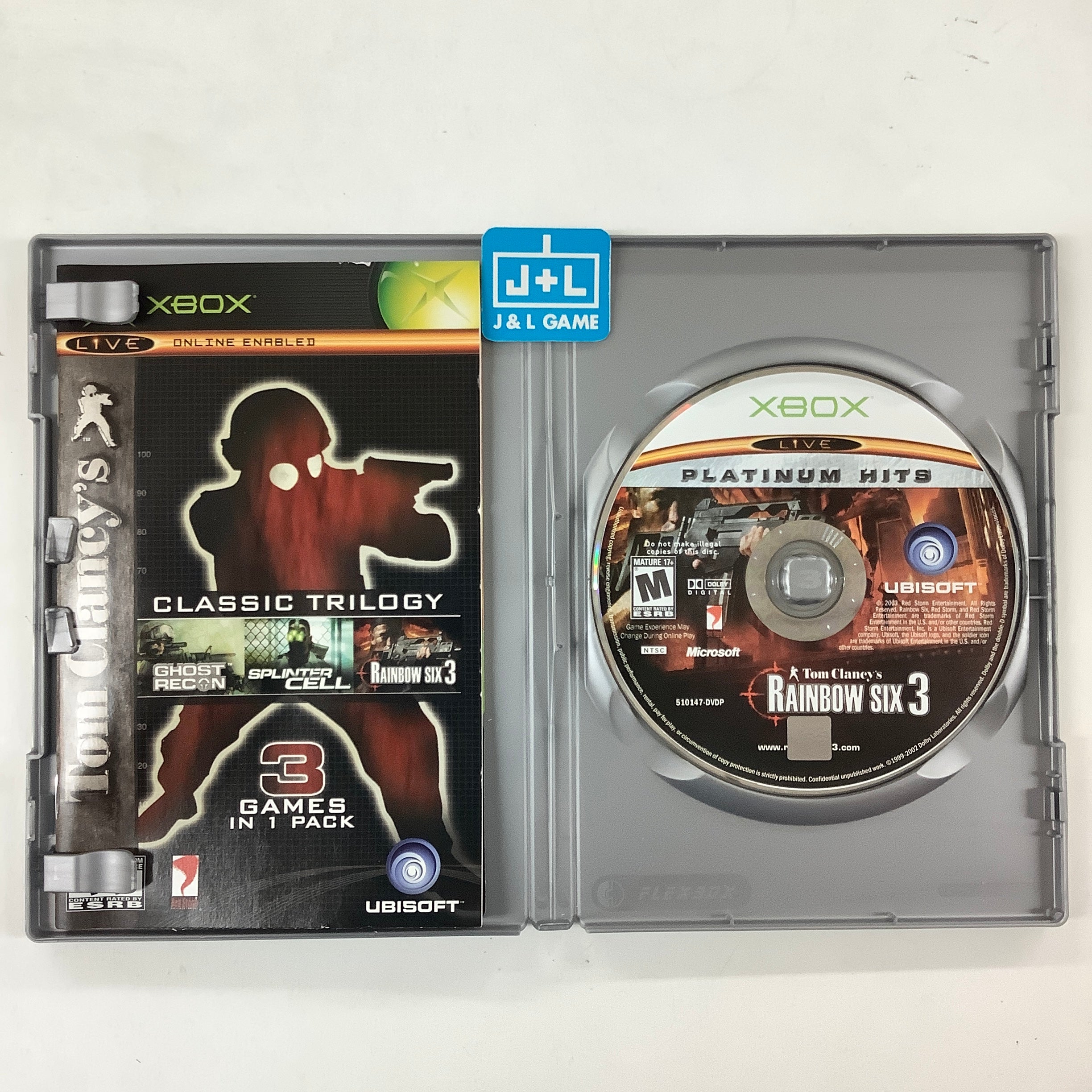 Tom Clancy's Classic Trilogy (Platinum Hits) - (XB) Xbox [Pre-Owned] Video Games Ubisoft   