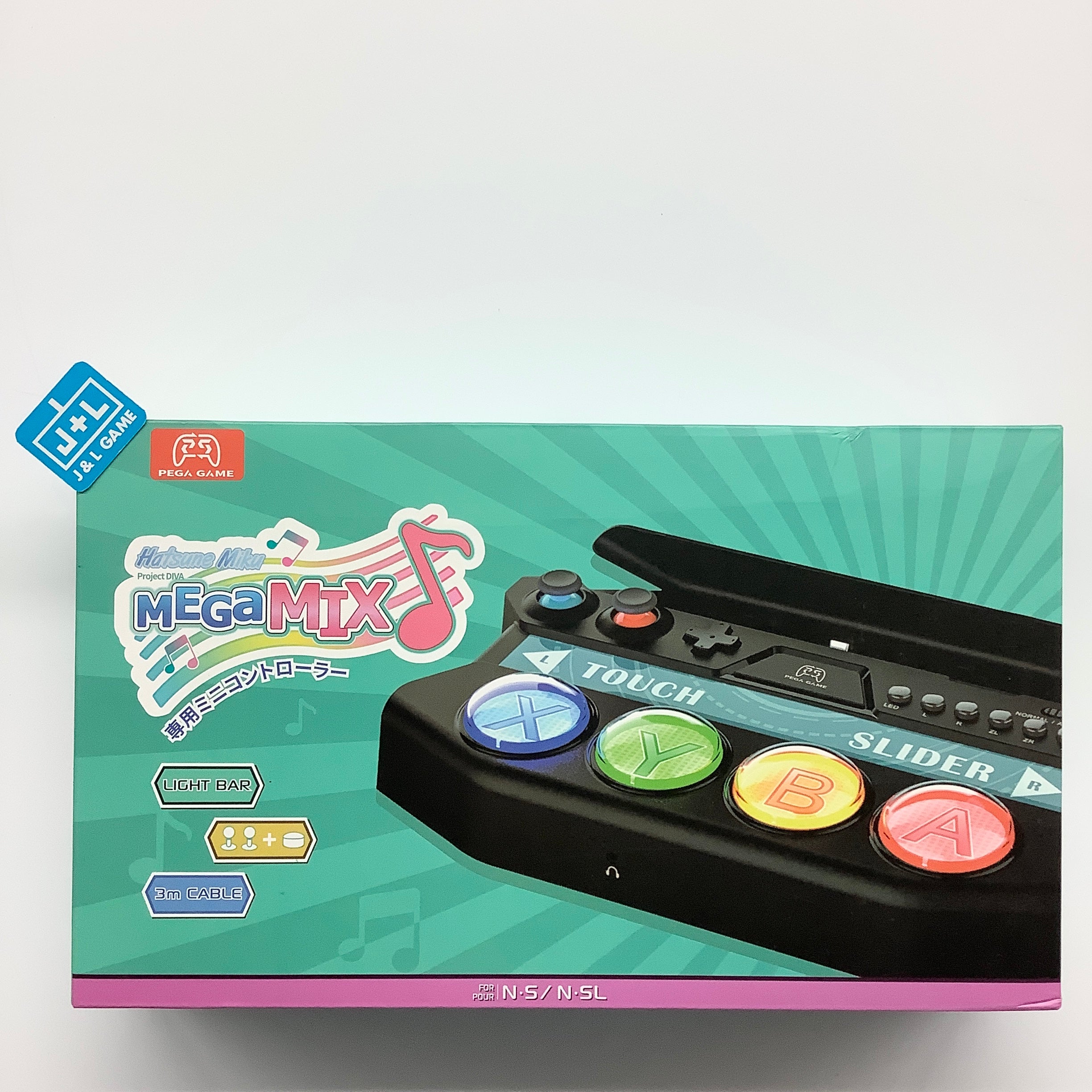 Hatsune Miku Project DIVA Future Tone DX Mini Controller (Black) - (NSW) Nintendo Switch (Japanese Import) Accessories PEGA GAME