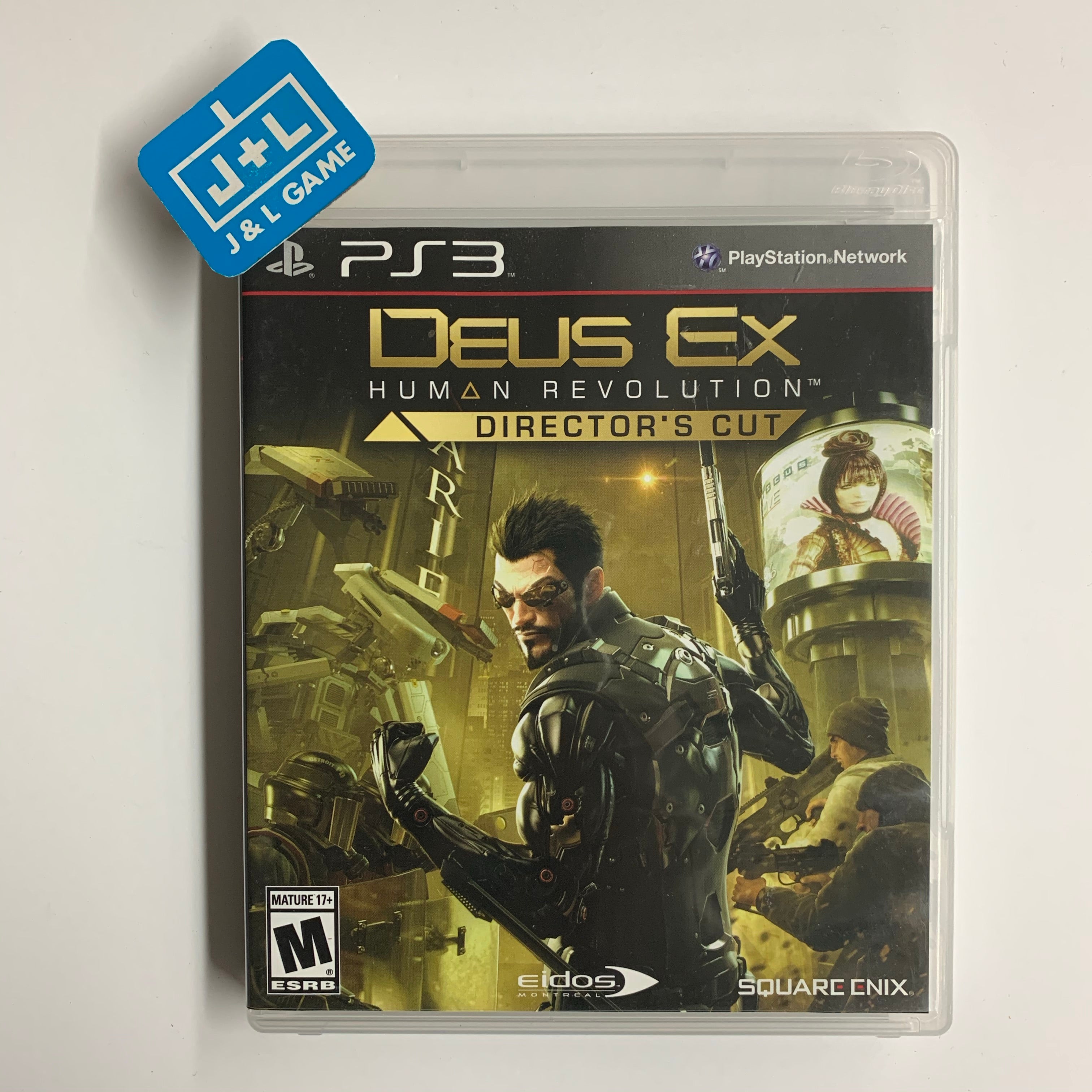 Deus Ex: Human Revolution Director's Cut - PlayStation 3 [Pre-Owned] Video Games Square Enix   
