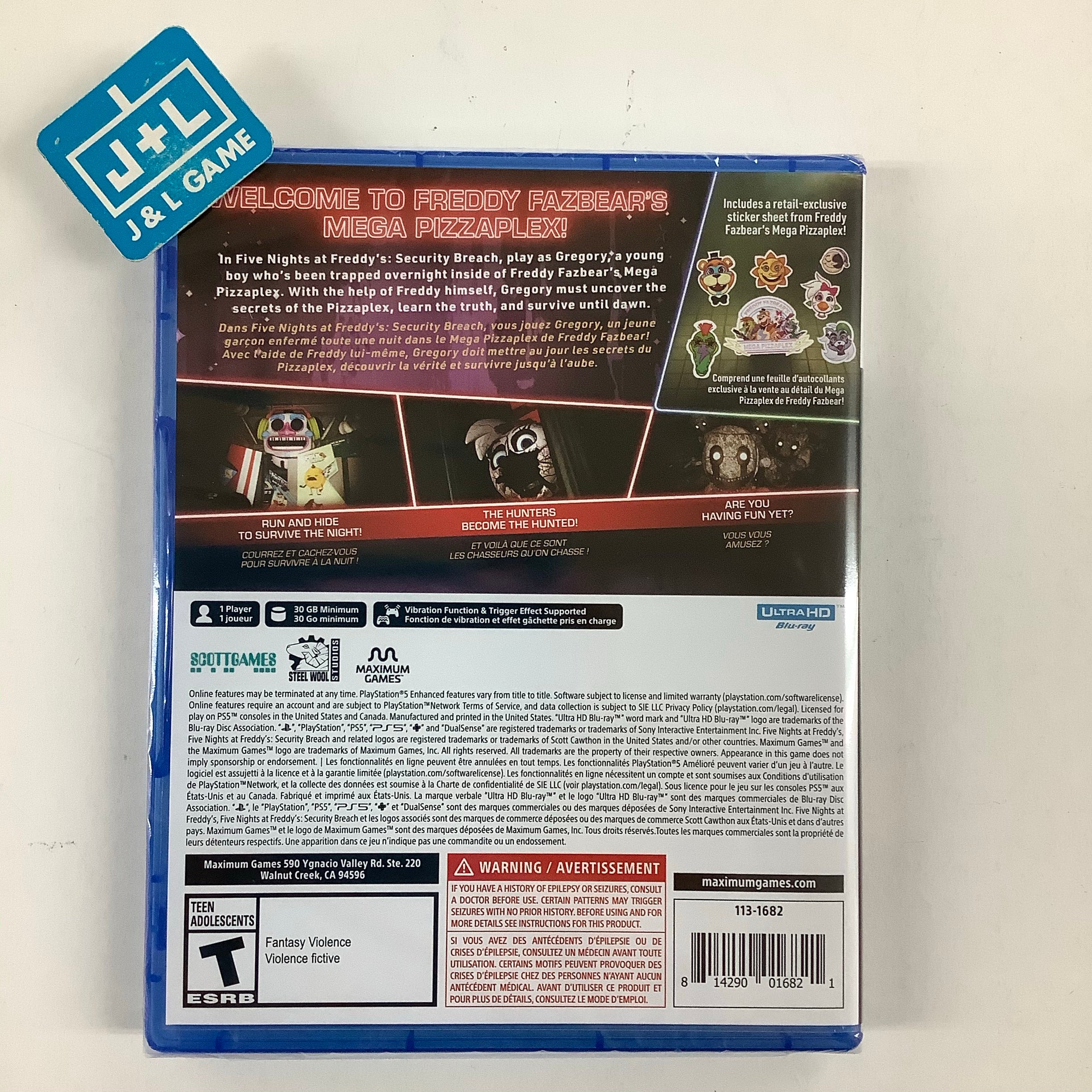 Five Nights at Freddy's: Security Breach - (PS5) PlayStation 5 Video Games Maximum Games   