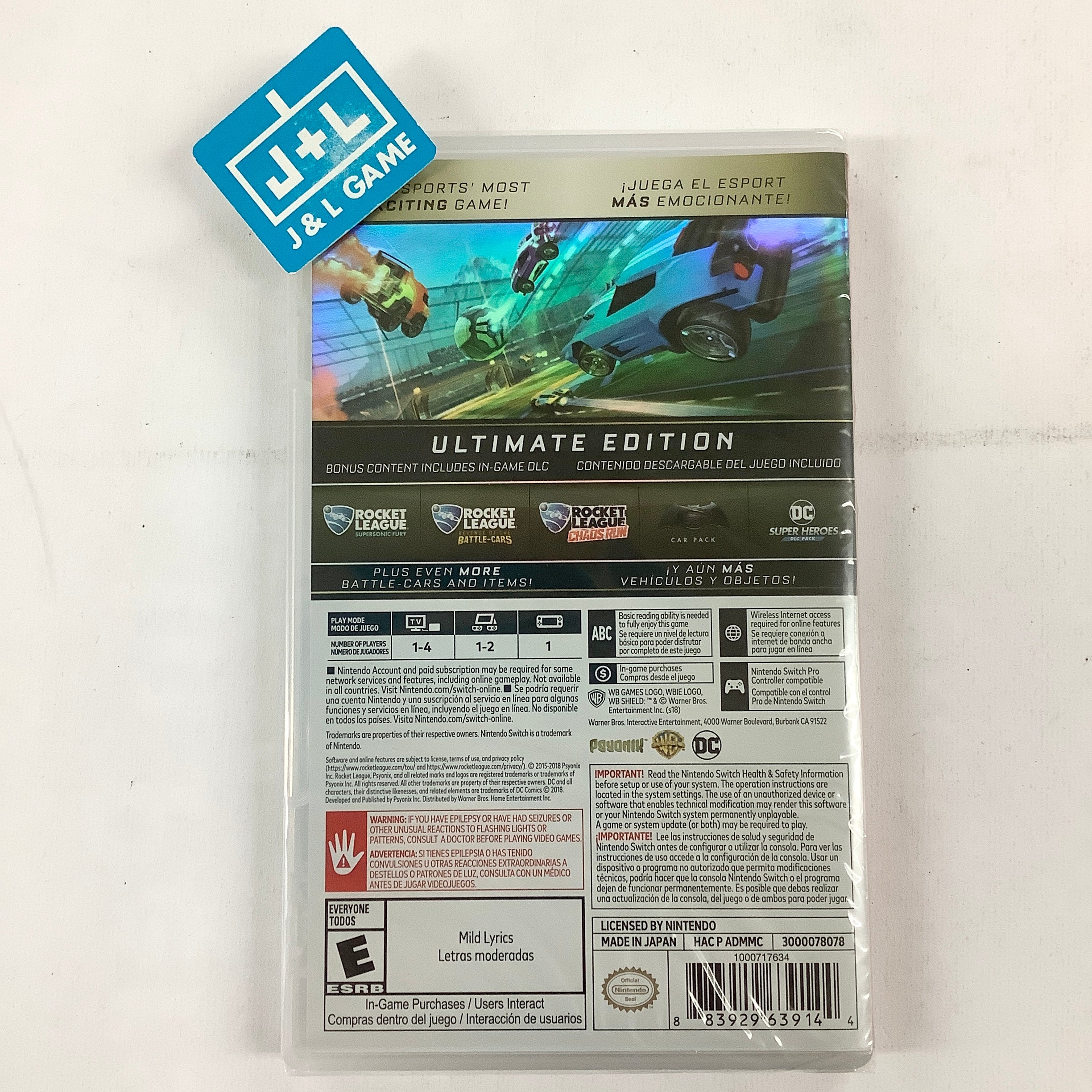 Rocket League Ultimate Edition - (NSW) Nintendo Switch Video Games Warner Bros. Interactive Entertainment   