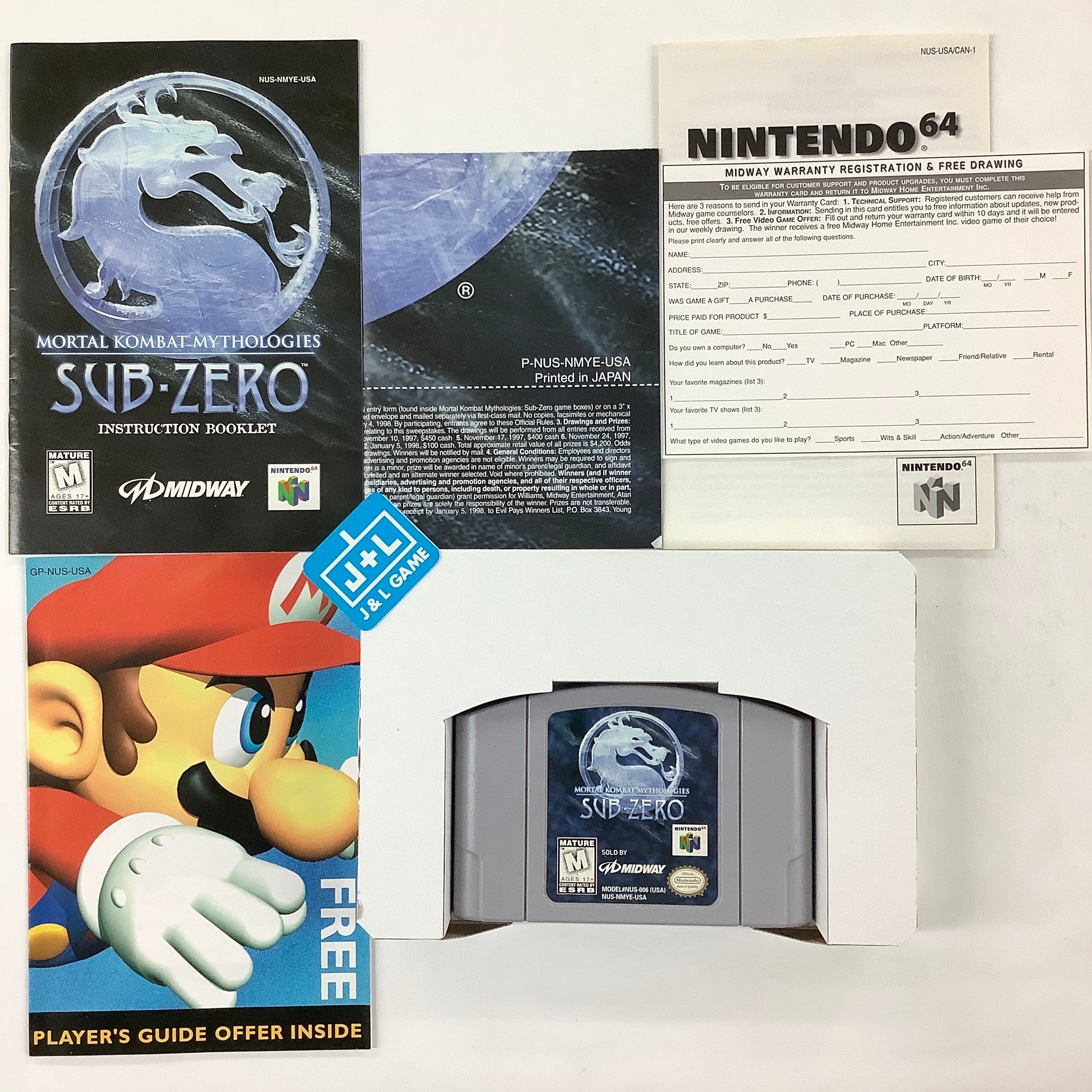 Mortal Kombat Mythologies: Sub-Zero - (N64) Nintendo 64 [Pre-Owned] Video Games Midway   