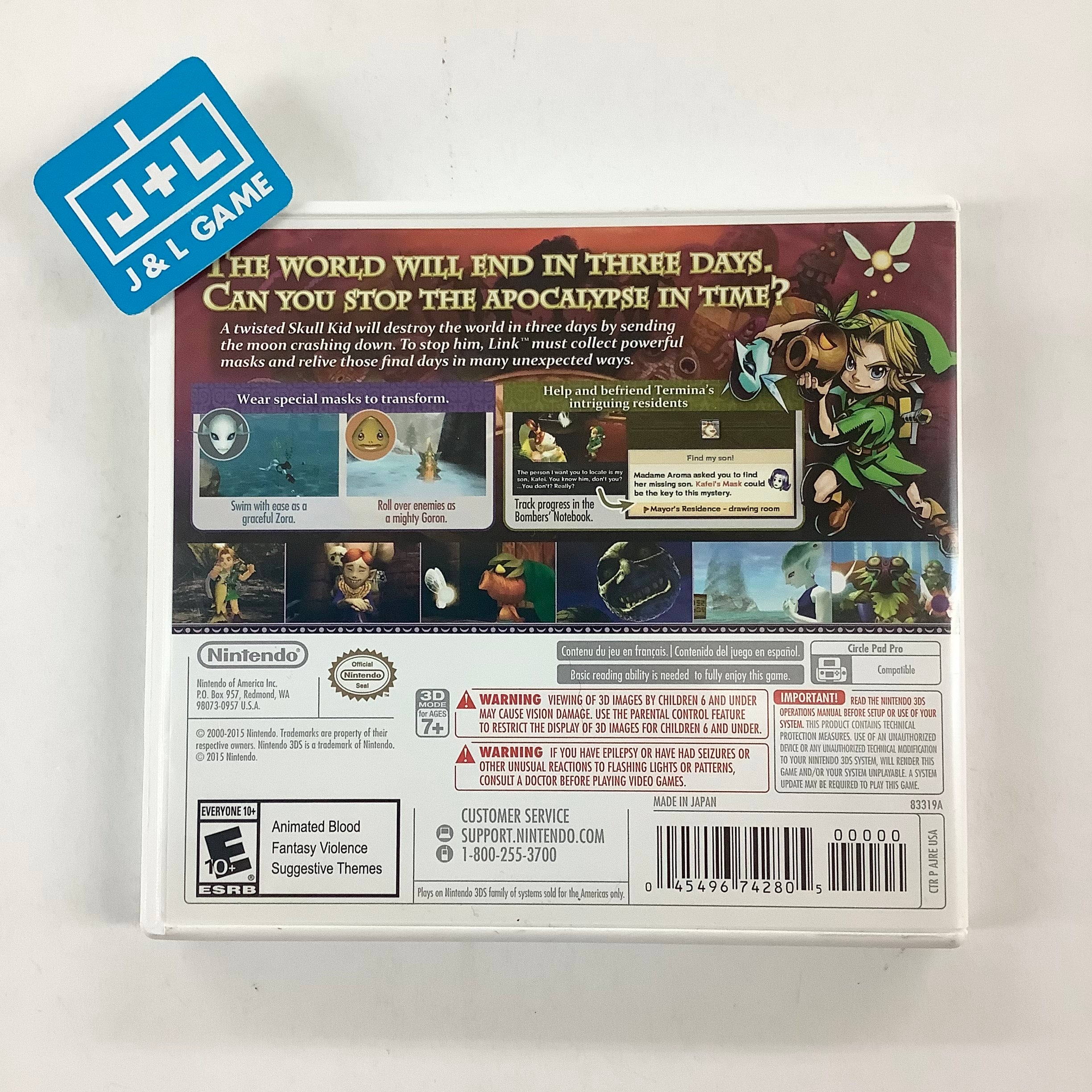 The Legend of Zelda: Majora's Mask 3D - Nintendo 3DS [Pre-Owned] Video Games Nintendo   