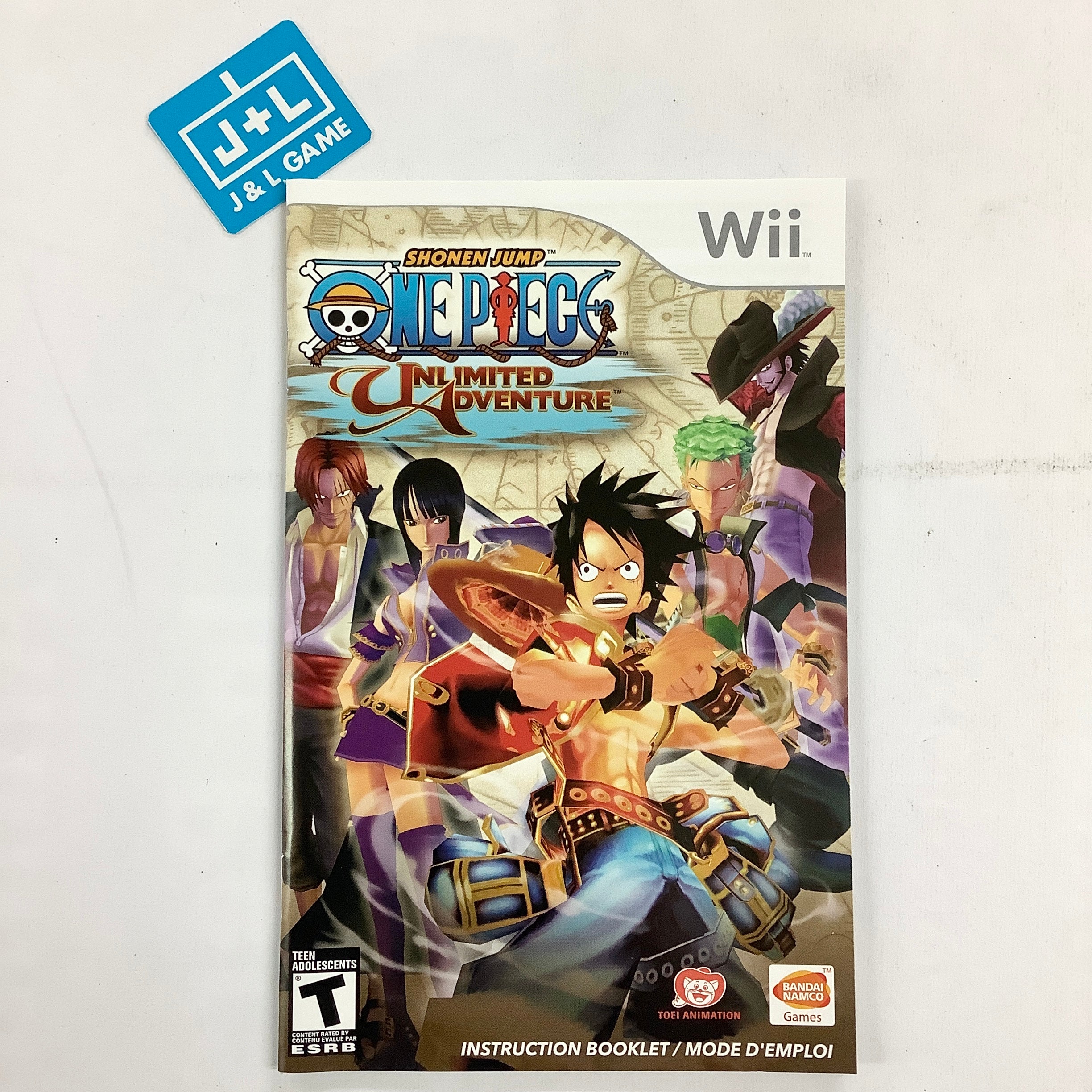 One Piece: Unlimited Adventure - Nintendo Wii [Pre-Owned] Video Games Namco Bandai Games   