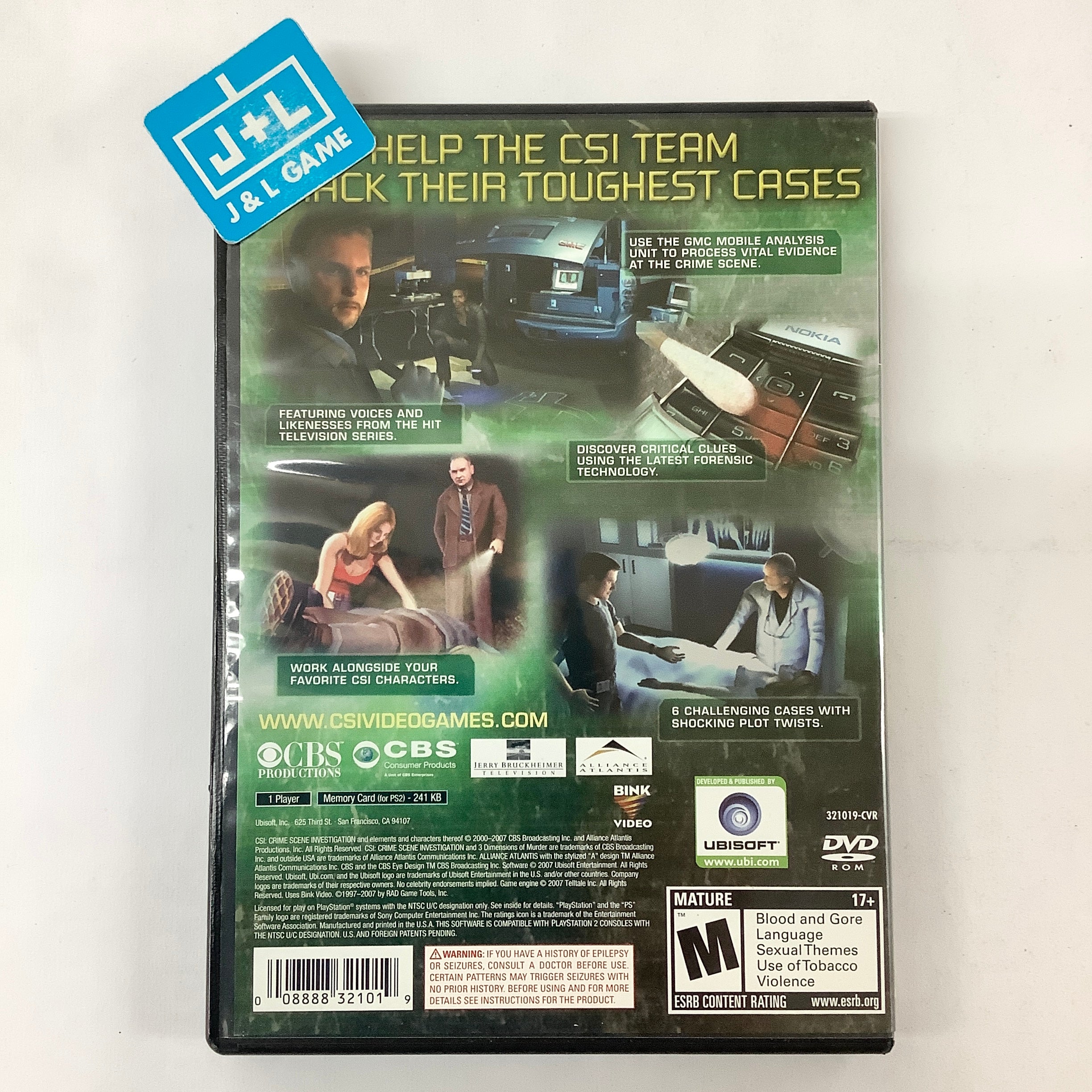 CSI: Crime Scene Investigation: 3 Dimensions of Murder - (PS2) PlayStation 2 [Pre-Owned] Video Games Ubisoft   