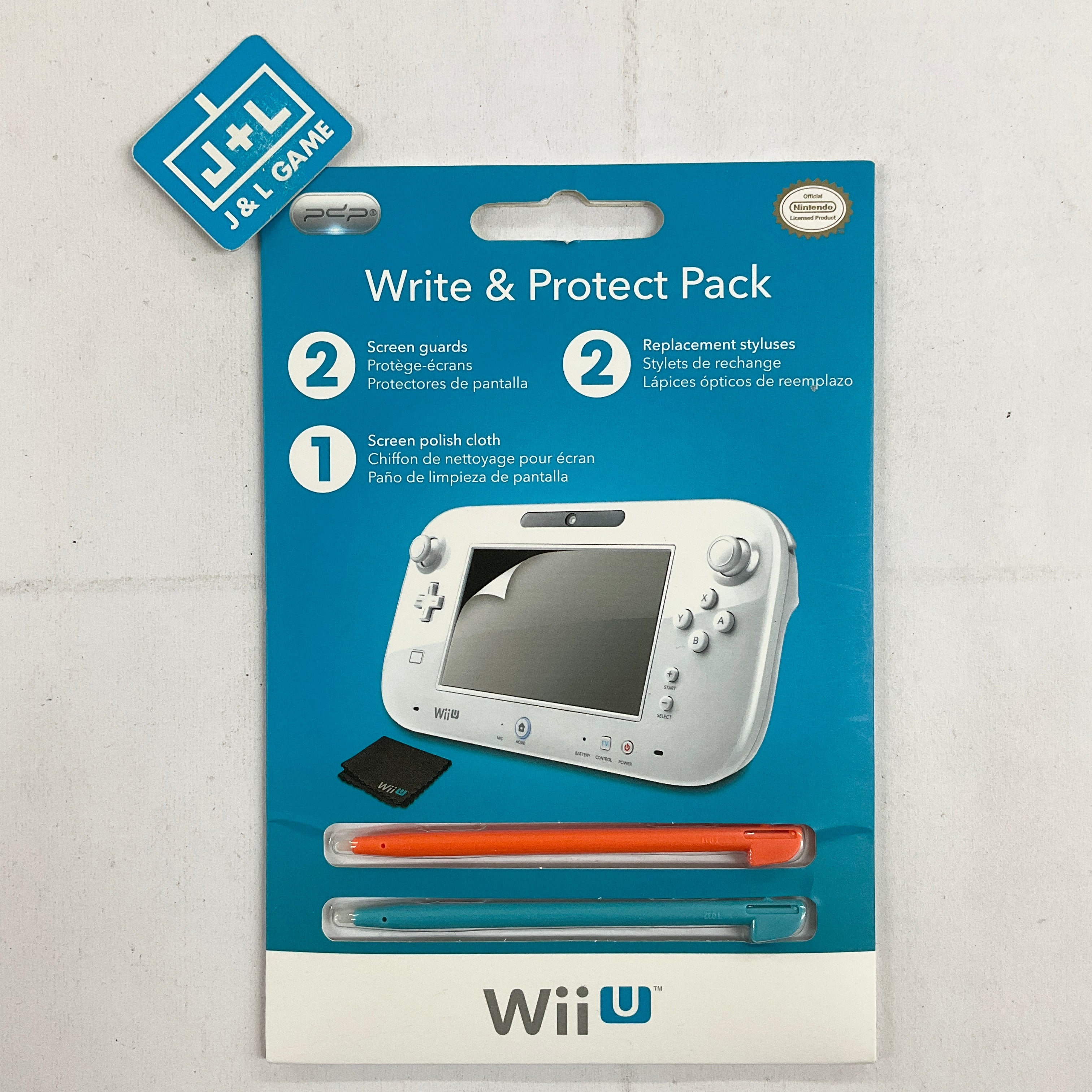 PDP Nintendo WiiU Write and Protect Pack - Nintendo WiiU Accessories PDP