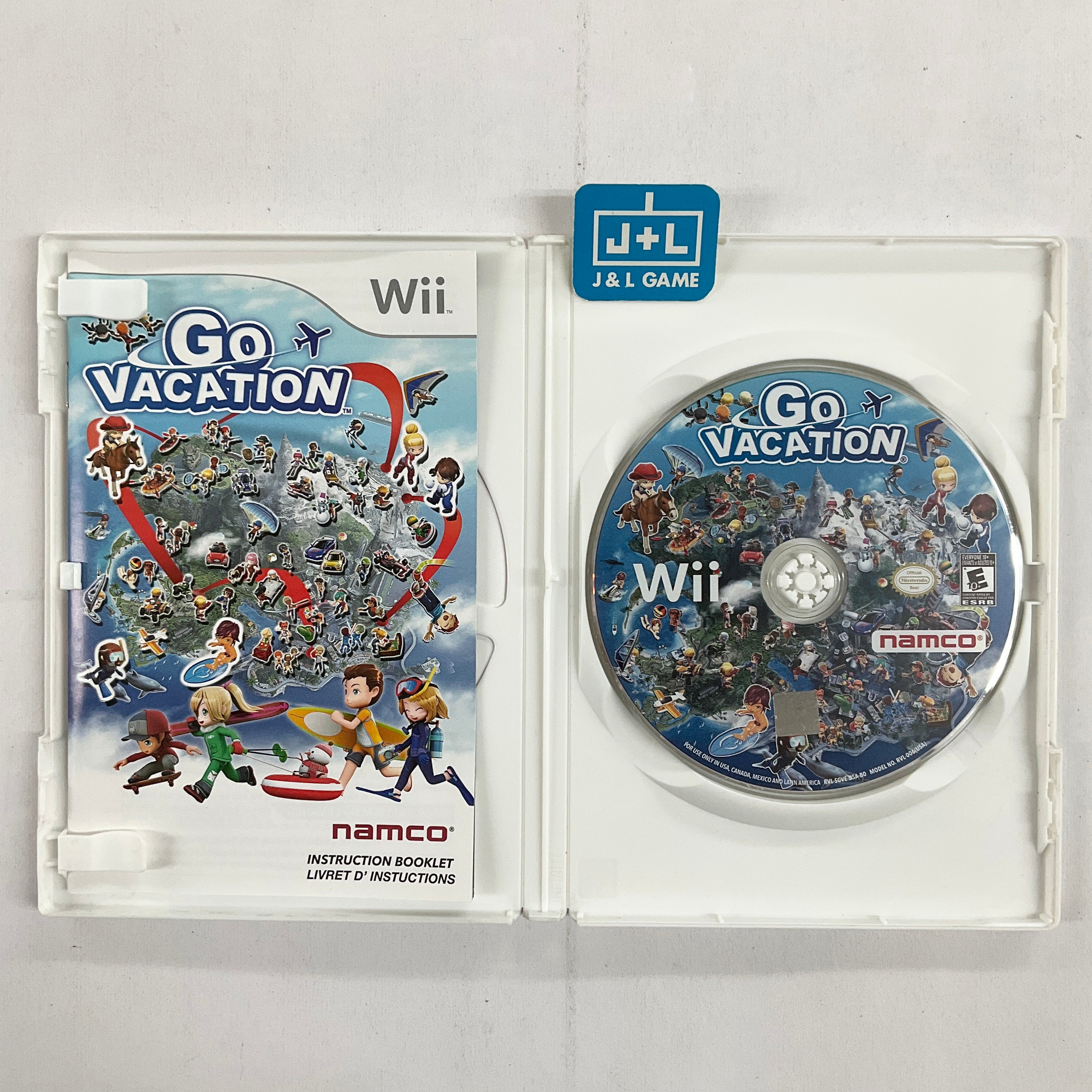 Go Vacation - Nintendo Wii [Pre-Owned] Video Games Namco Bandai Games   