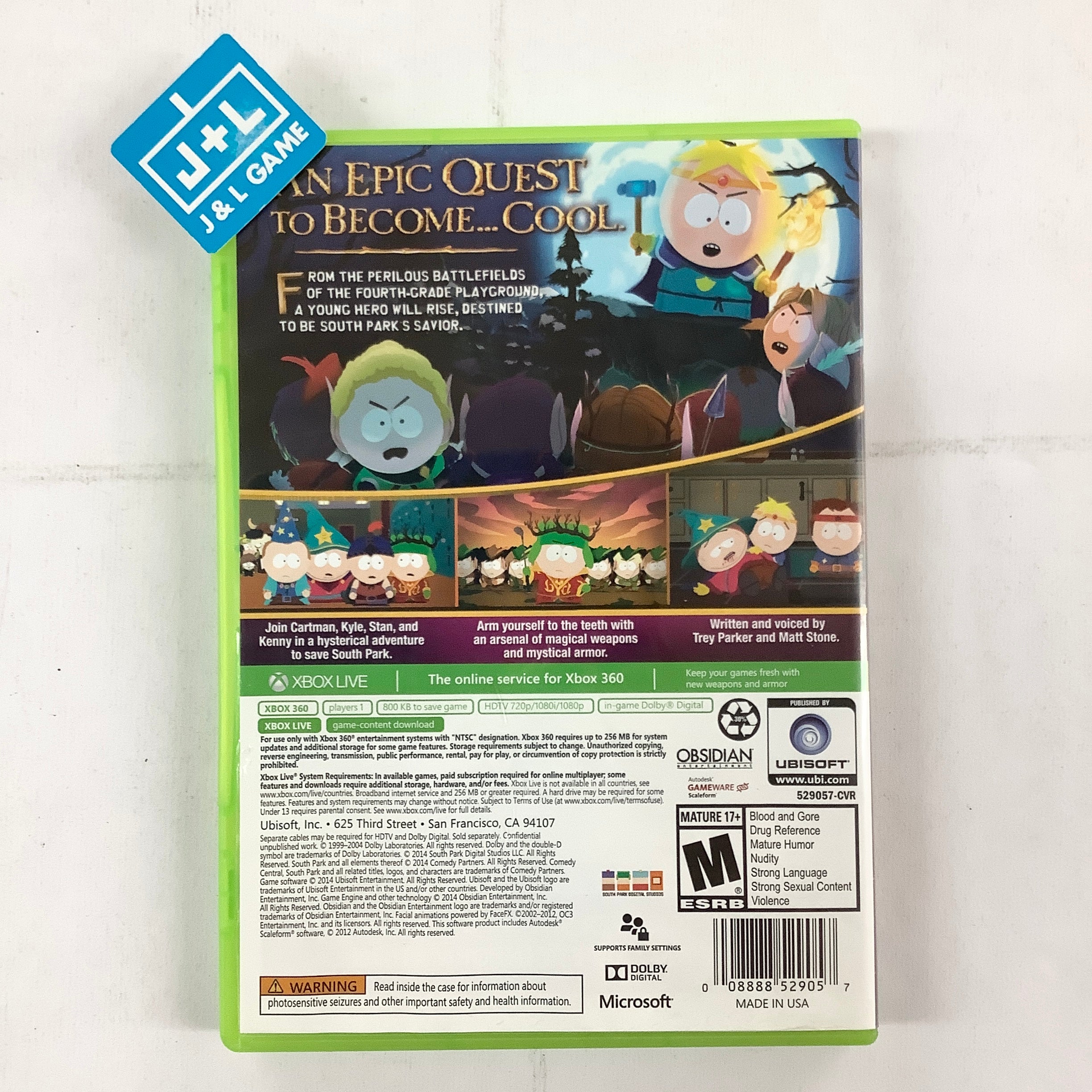 South Park: The Stick of Truth - Xbox 360 [Pre-Owned] Video Games Ubisoft   