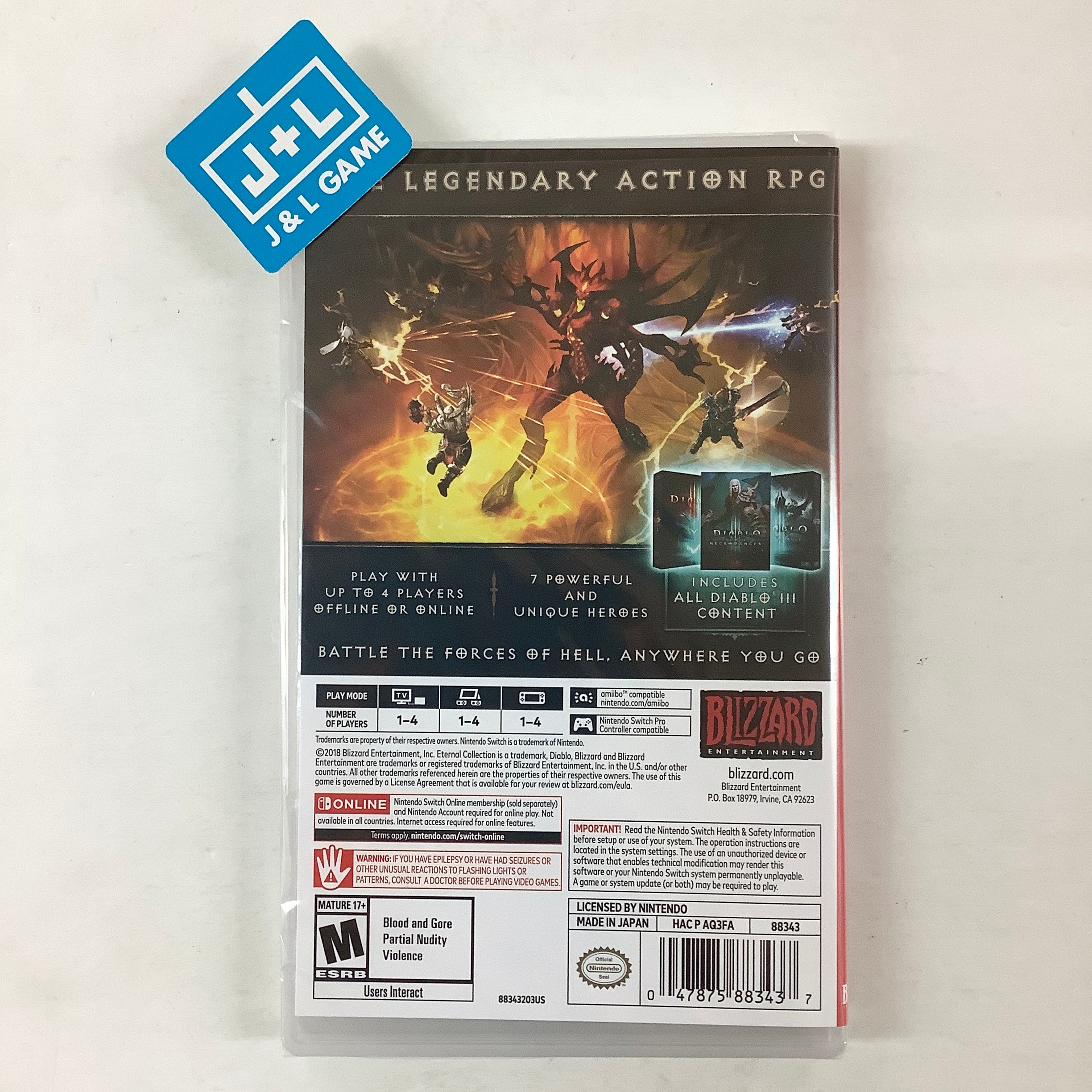 Diablo 3 Eternal Collection - (NSW) Nintendo Switch Video Games Blizzard Entertainment   