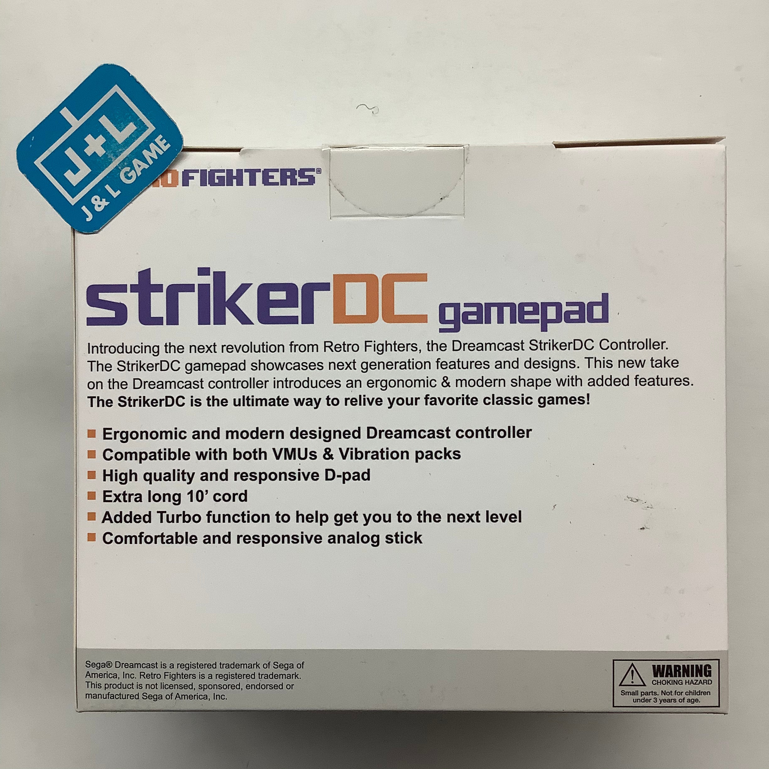 Retro Fighters StrikerDC Dreamcast Controller ( White ) - SEGA Dreamcast Accessories Retro Fighters   