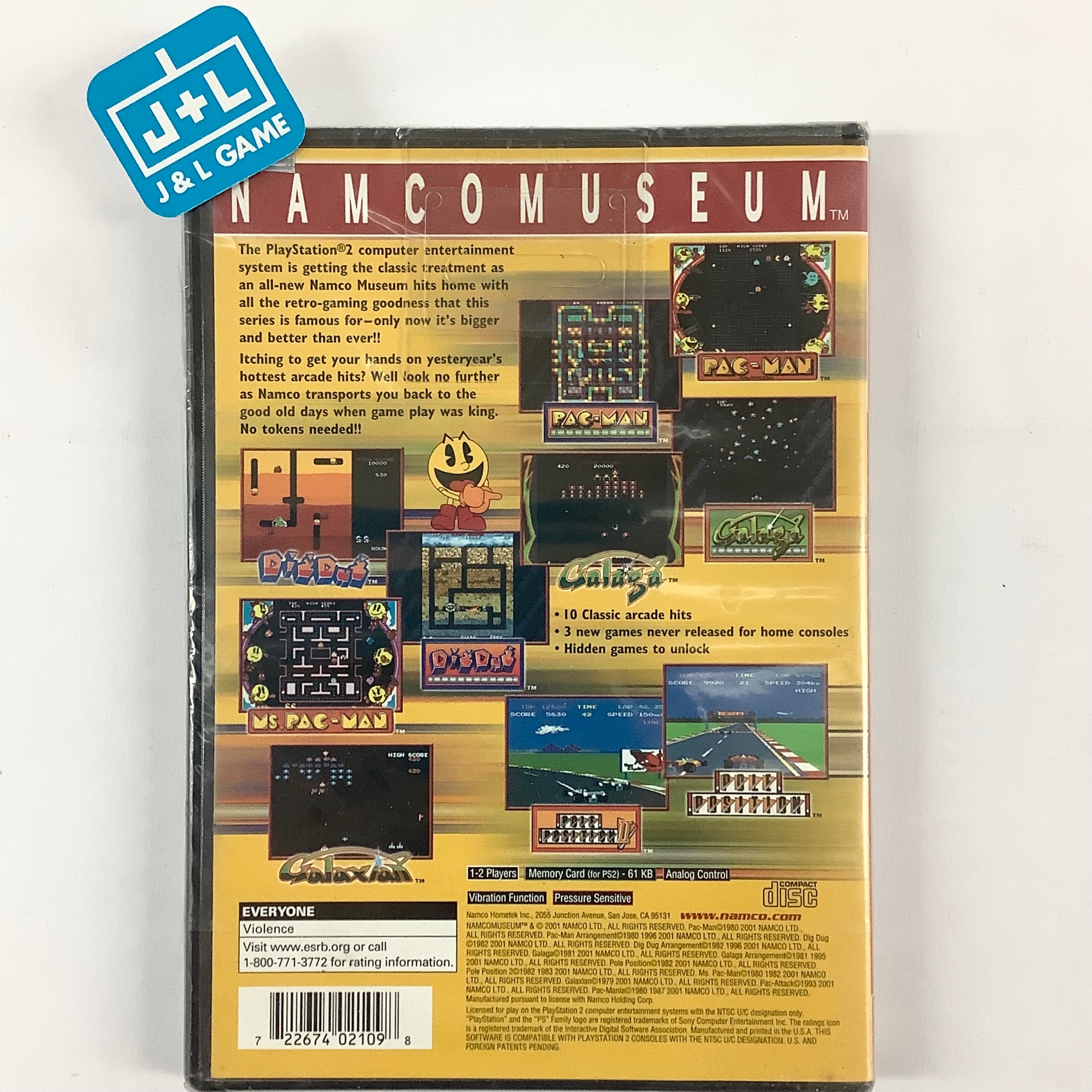 Namco Museum (Greatest Hits)  - (PS2) PlayStation 2 Video Games Namco   