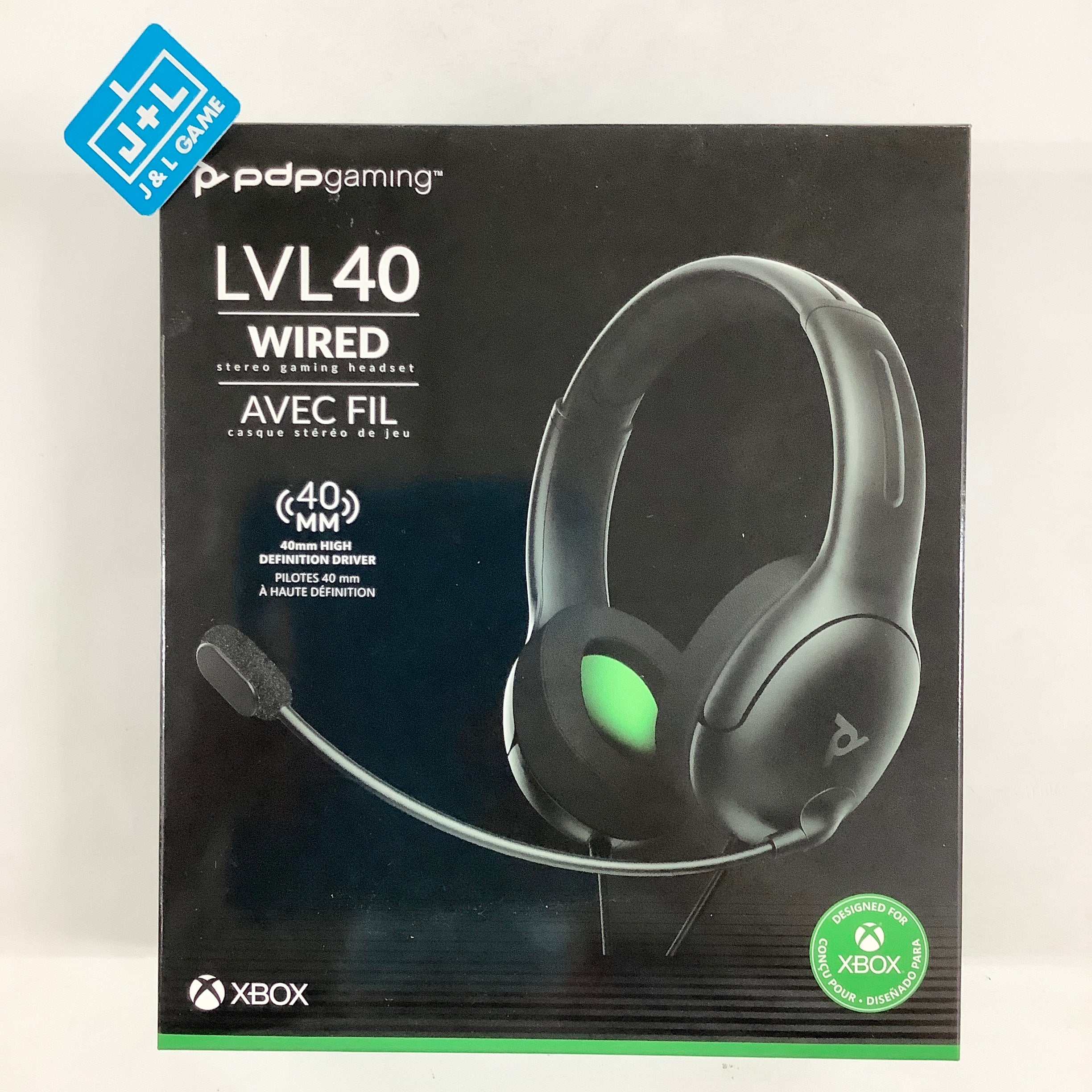 PDP Gaming LVL40 Stereo Headset with Mic - (XSX) Xbox Series X|S & (XB1) Xbox One Video Games PDP