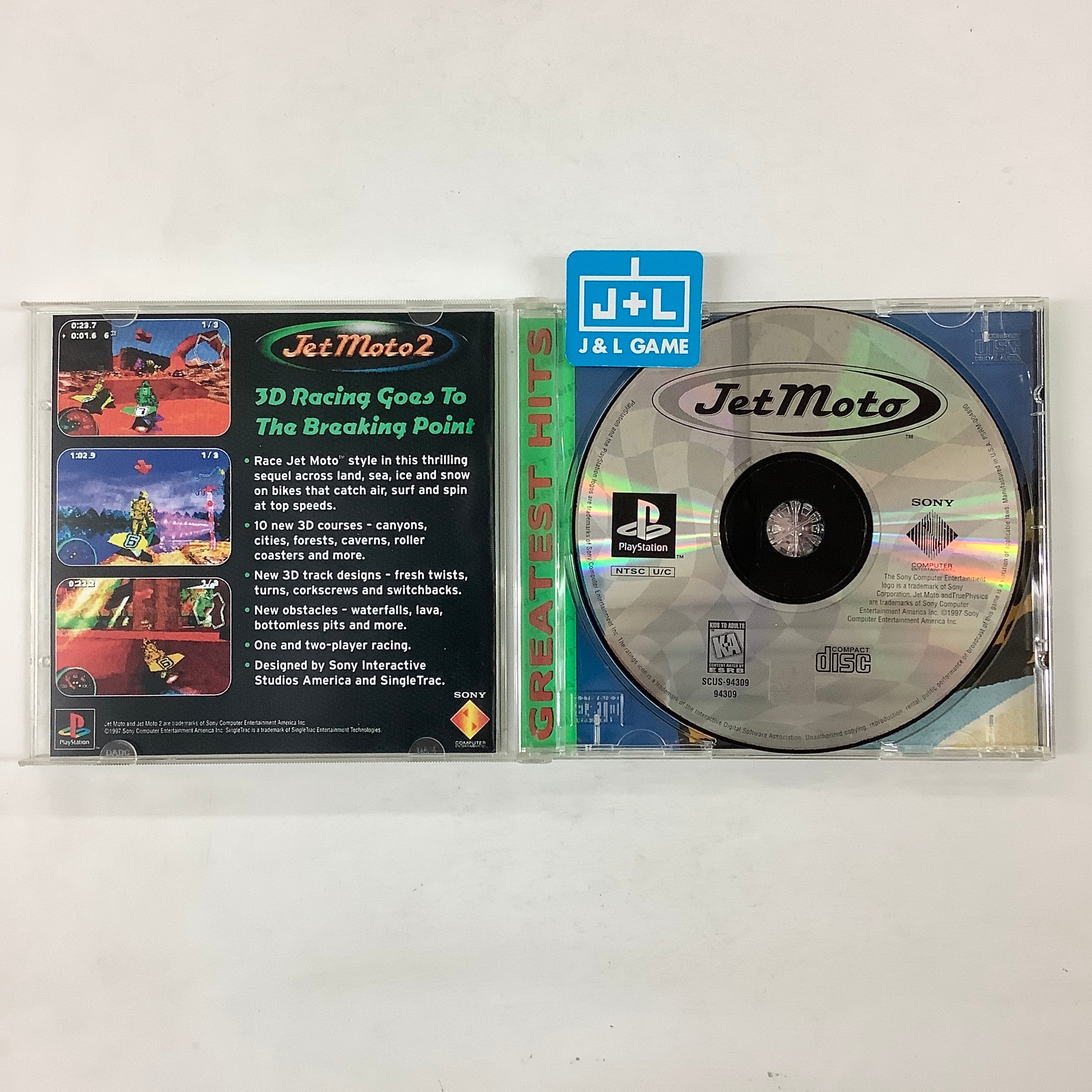 Jet Moto (Greatest Hits) - (PS1) PlayStation 1 [Pre-Owned] Video Games SCEA   