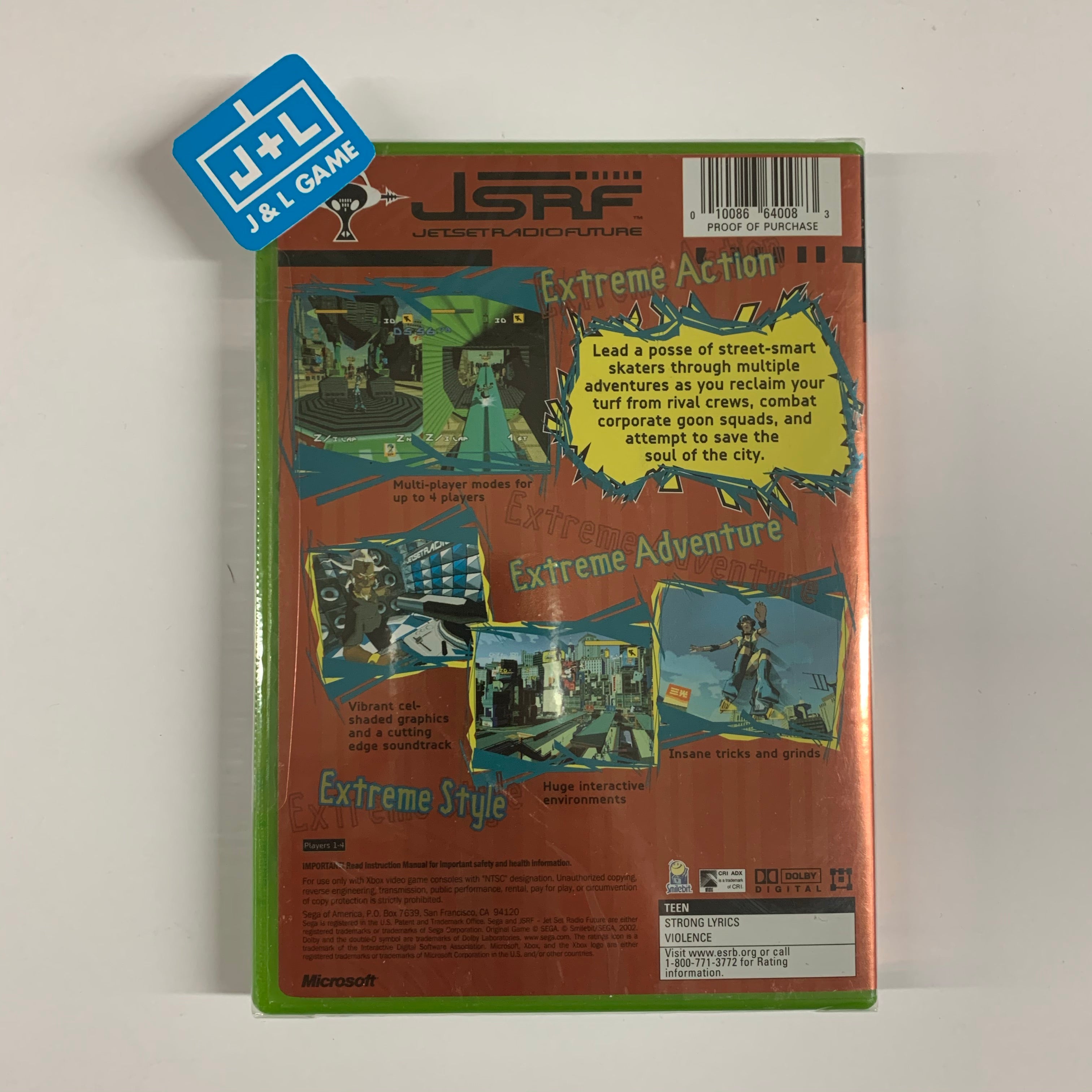 JSRF: Jet Set Radio Future - Xbox [NEW] Video Games Sega   