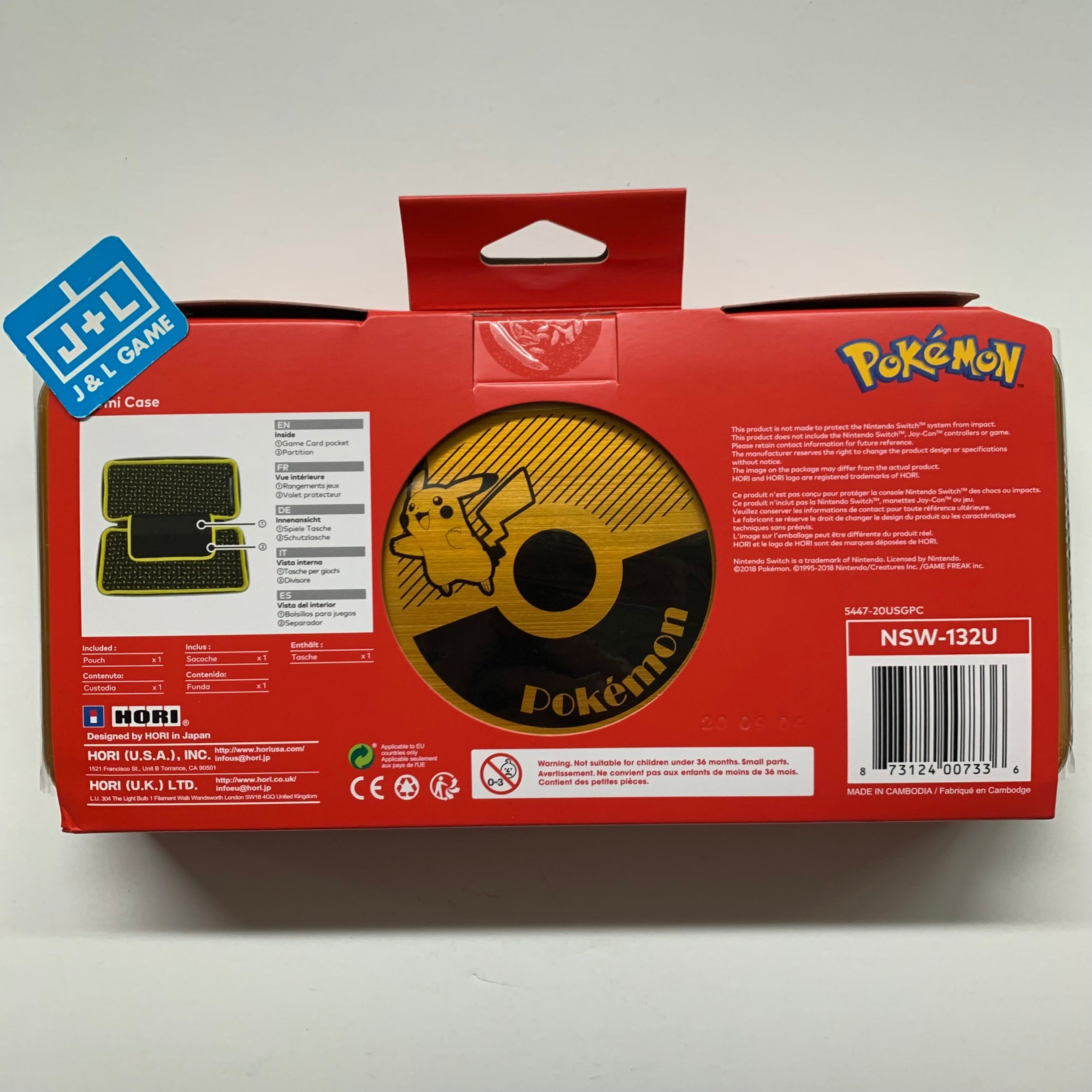 HORI Alumi Case (Pikachu Gold) - (NSW) Nintendo Switch Accessories Hori   
