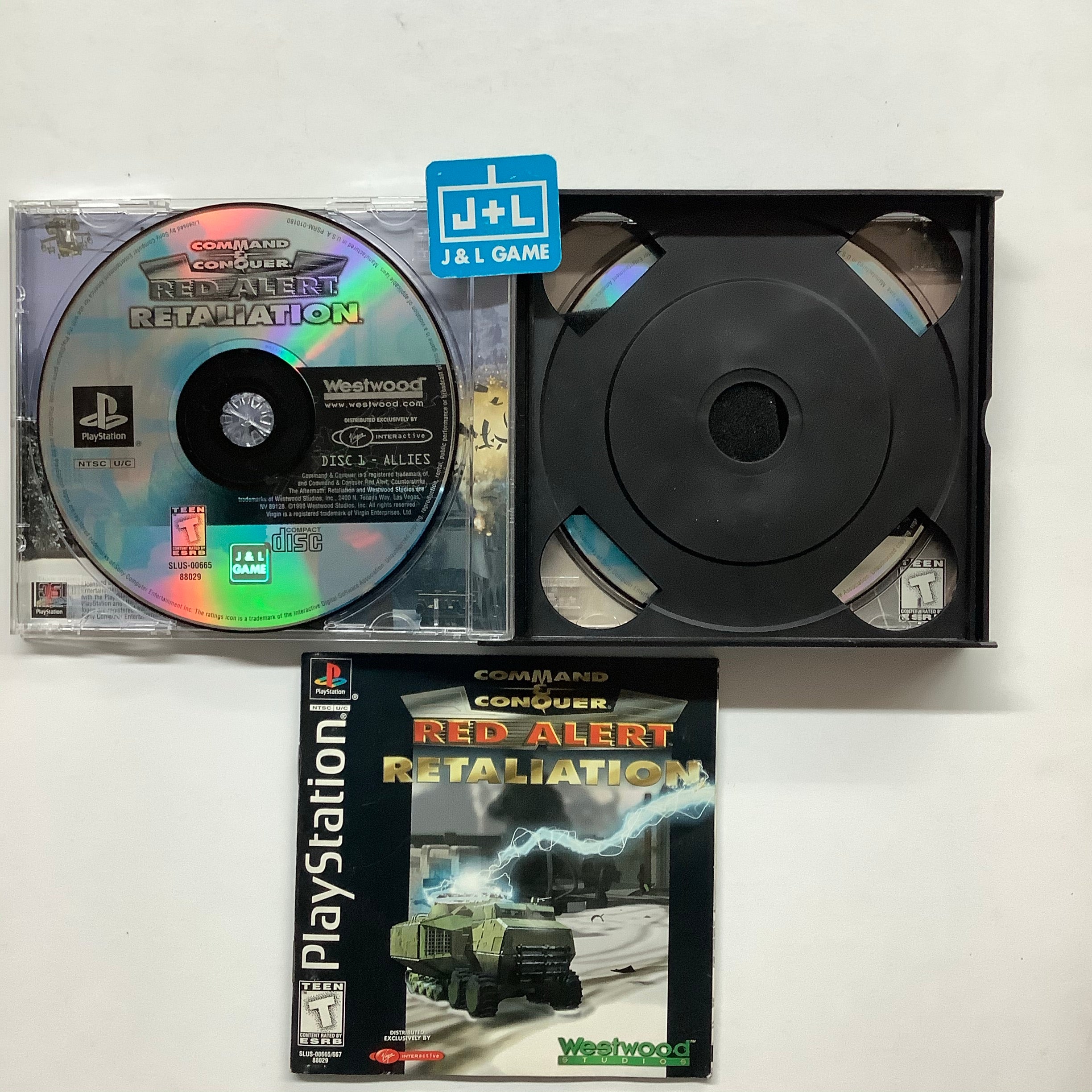 Command & Conquer: Red Alert - Retaliation - (PS1) PlayStation 1 [Pre-Owned] Video Games Westwood Studios   