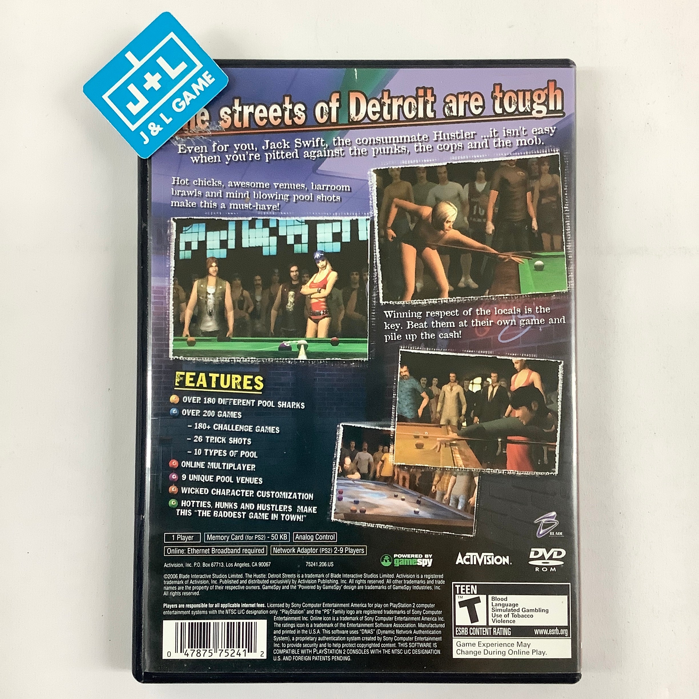 The Hustle: Detroit Streets - (PS2) PlayStation 2 [Pre-Owned] Video Games Activision Value   
