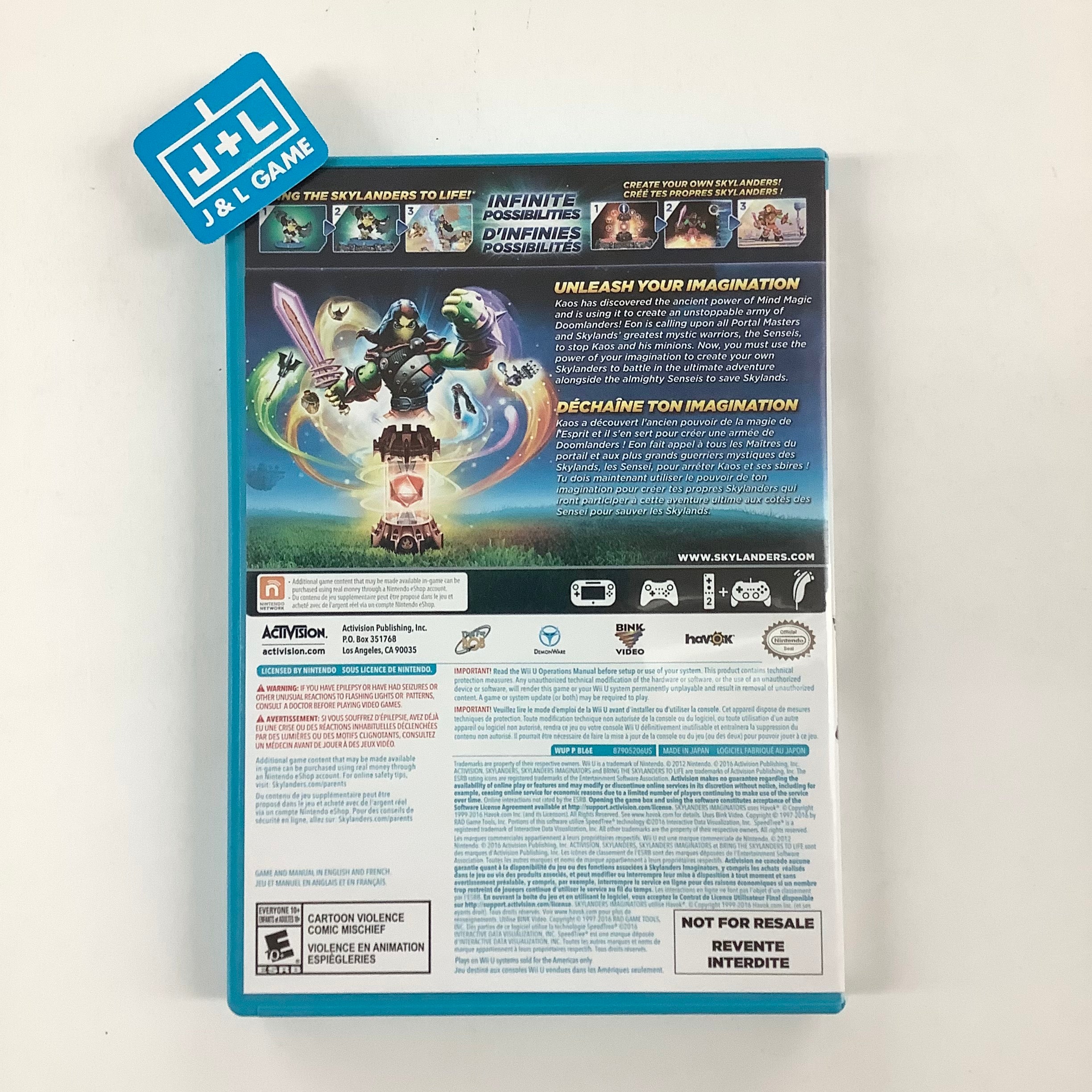 Skylanders Imaginators (Game Only) - Nintendo Wii U [Pre-Owned] Video Games ACTIVISION   