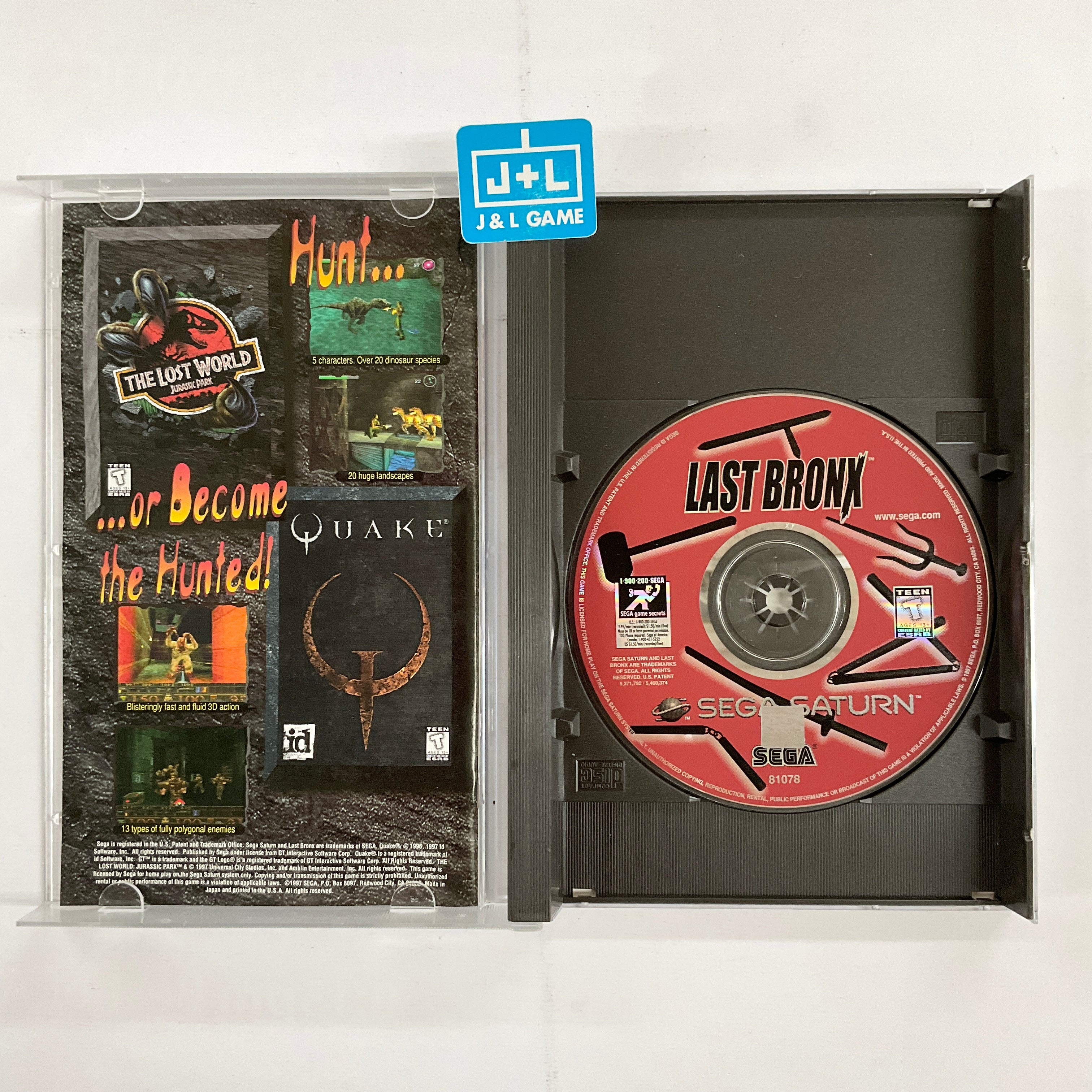 Last Bronx - (SS) SEGA Saturn [Pre-Owned] Video Games Sega   