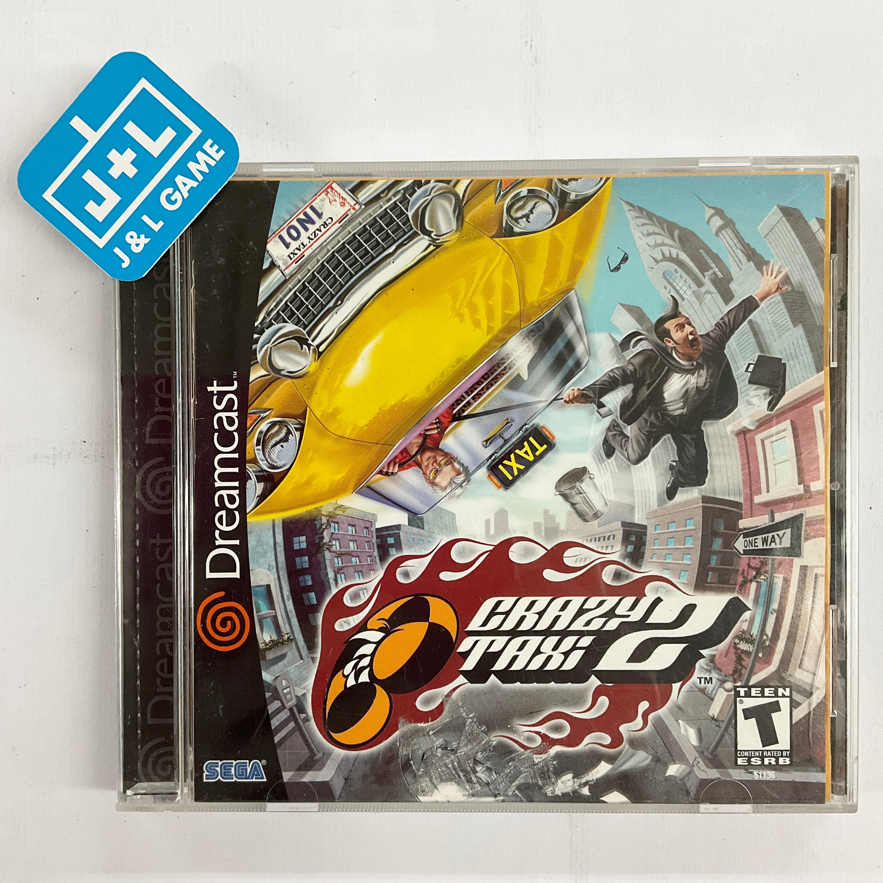 Crazy Taxi 2 - (DC) SEGA Dreamcast [Pre-Owned] Video Games Sega   