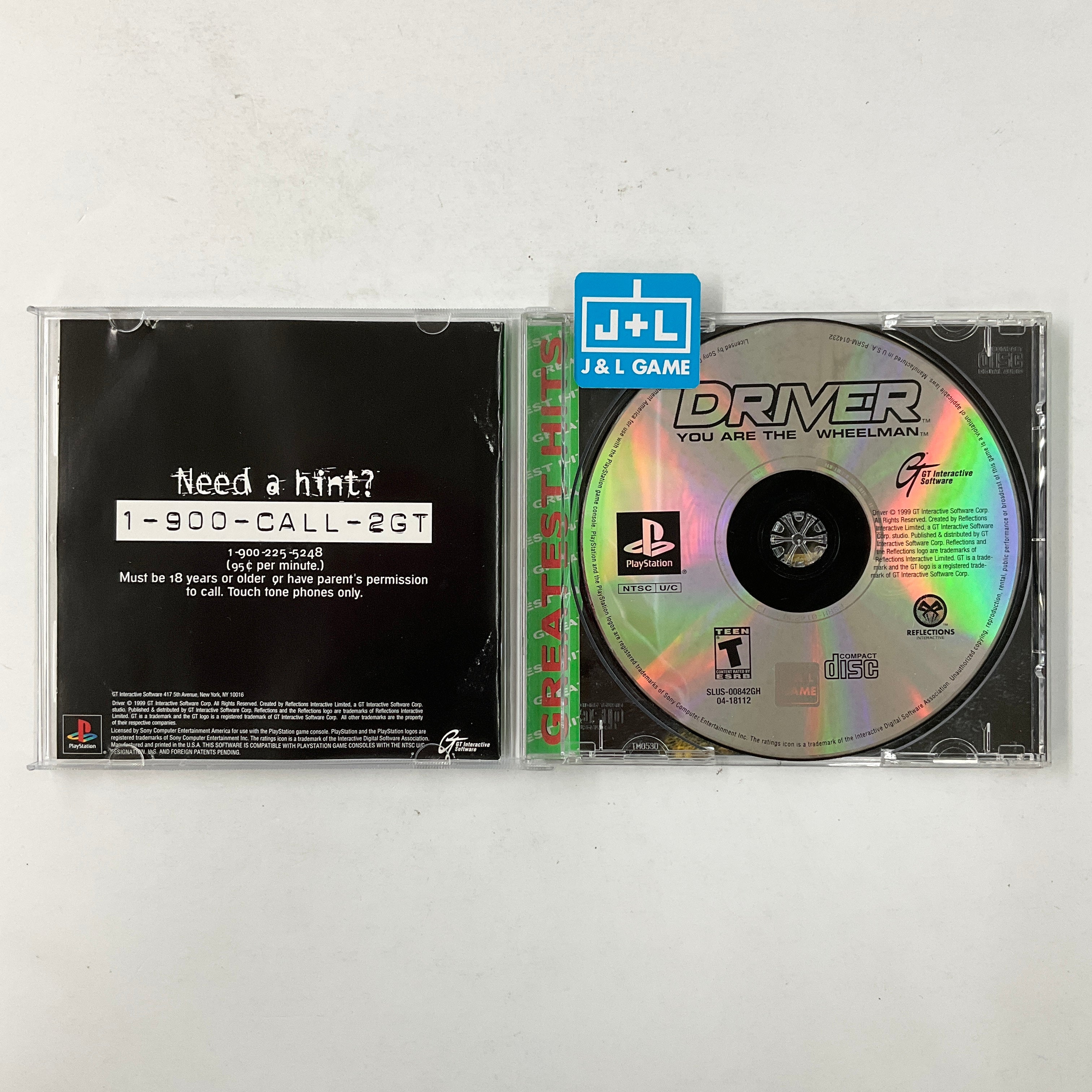 Driver (Greatest Hits) - (PS1) PlayStation 1 [Pre-Owned] Video Games GT Interactive   