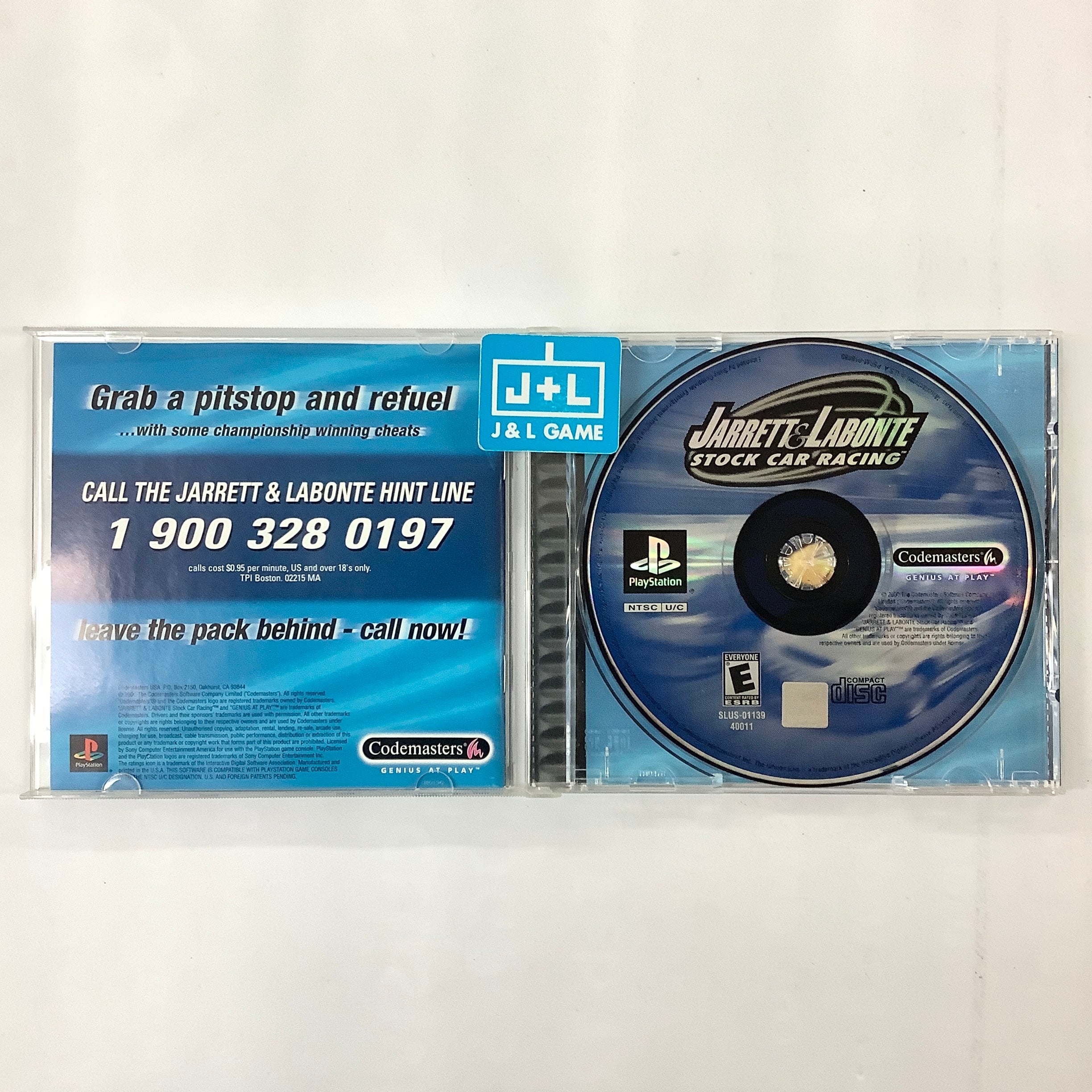 Jarrett & Labonte Stock Car Racing - (PS1) PlayStation 1 [Pre-Owned] Video Games Codemasters   