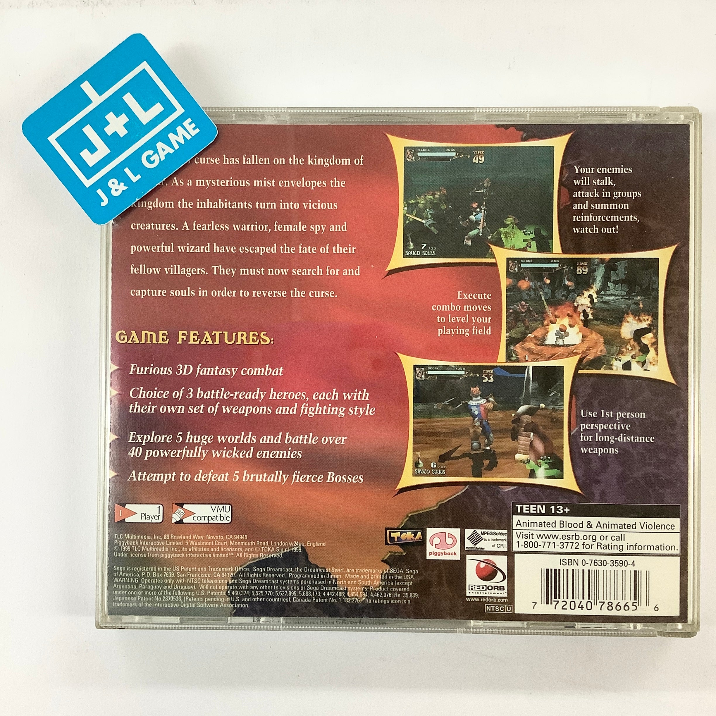 Soul Fighter - (DC) SEGA Dreamcast [Pre-Owned] Video Games Mindscape   