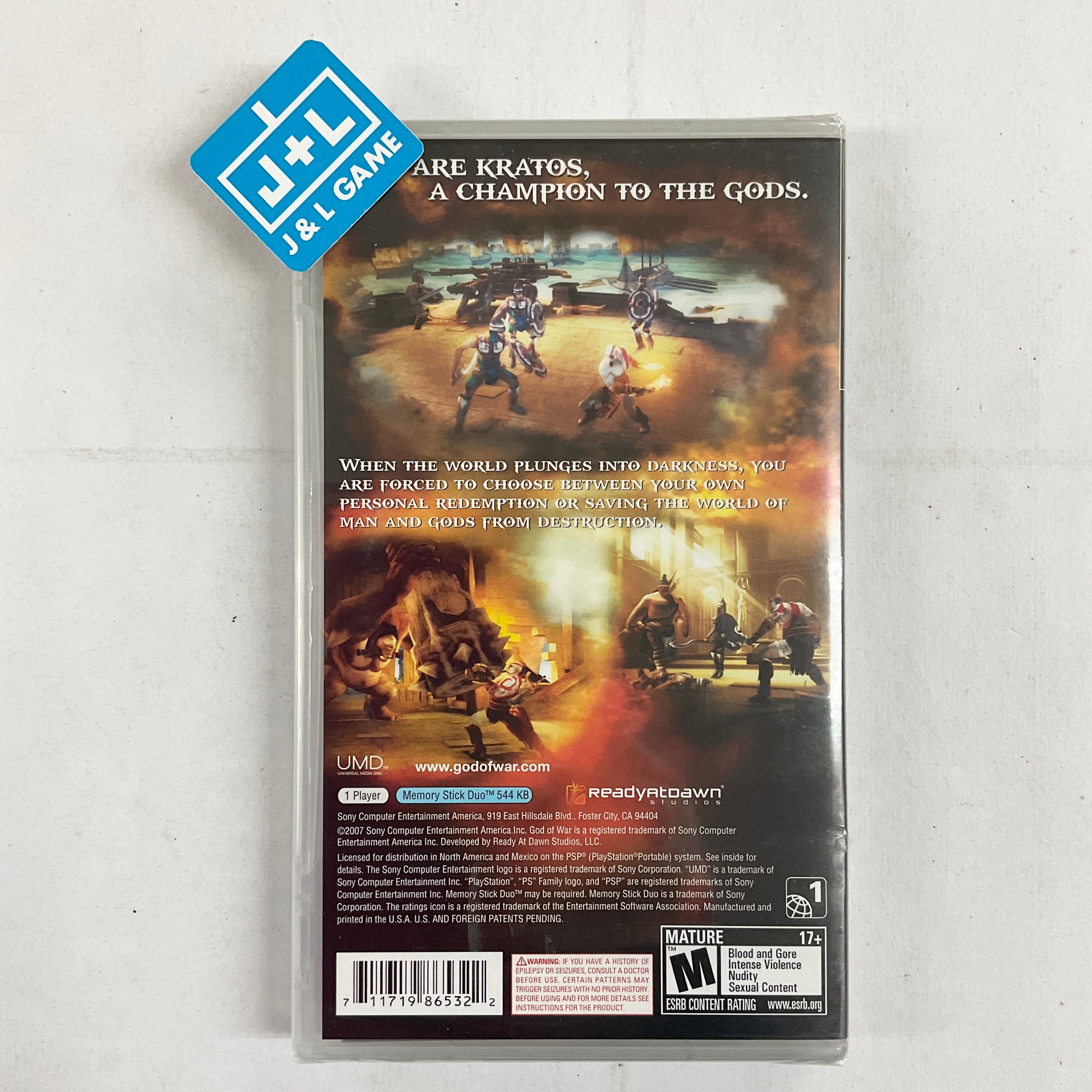 God of War: Chains of Olympus - Sony PSP Video Games SCEA   