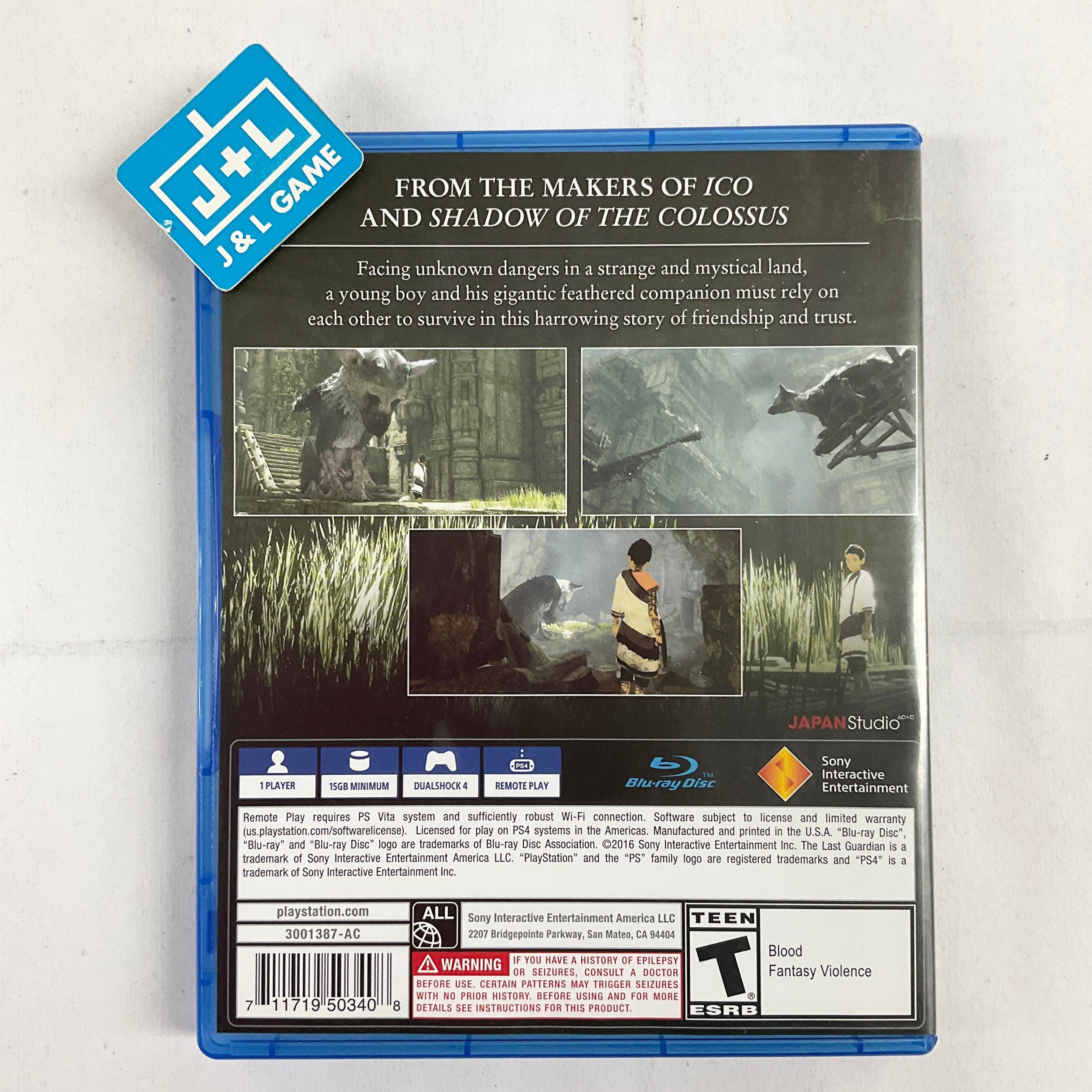 The Last Guardian - (PS4) PlayStation 4 [Pre-Owned] Video Games Sony Interactive Entertainment   