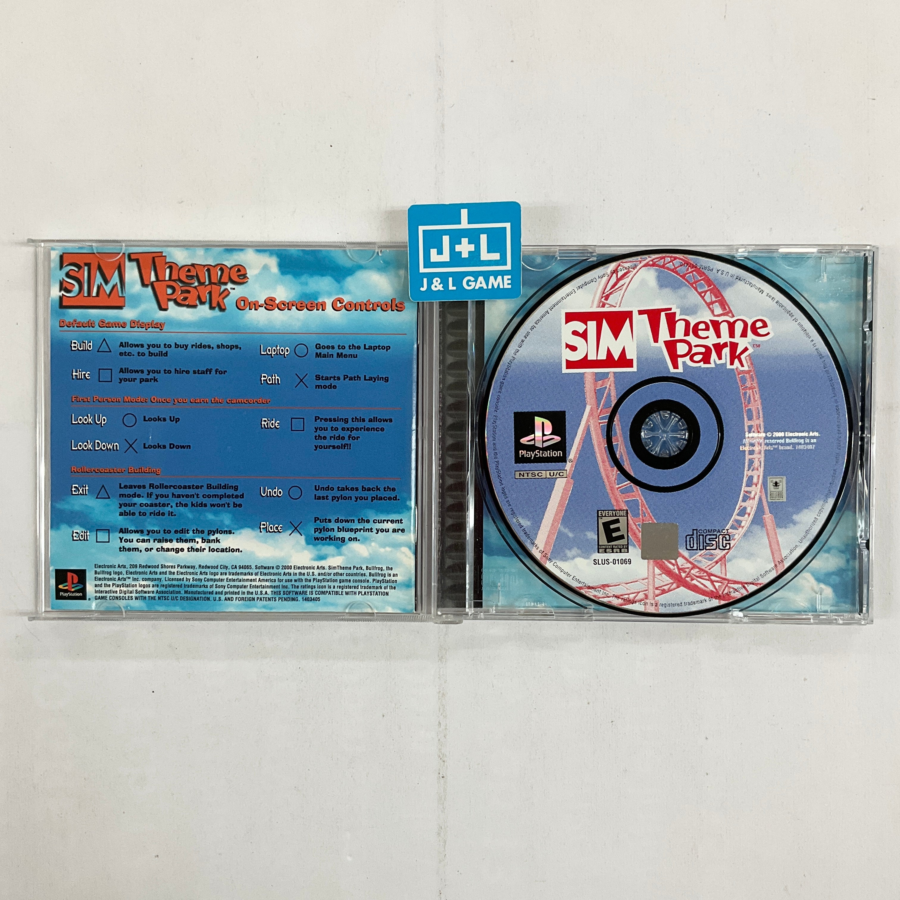 Sim Theme Park - (PS1) PlayStation 1 [Pre-Owned] Video Games Electronic Arts   