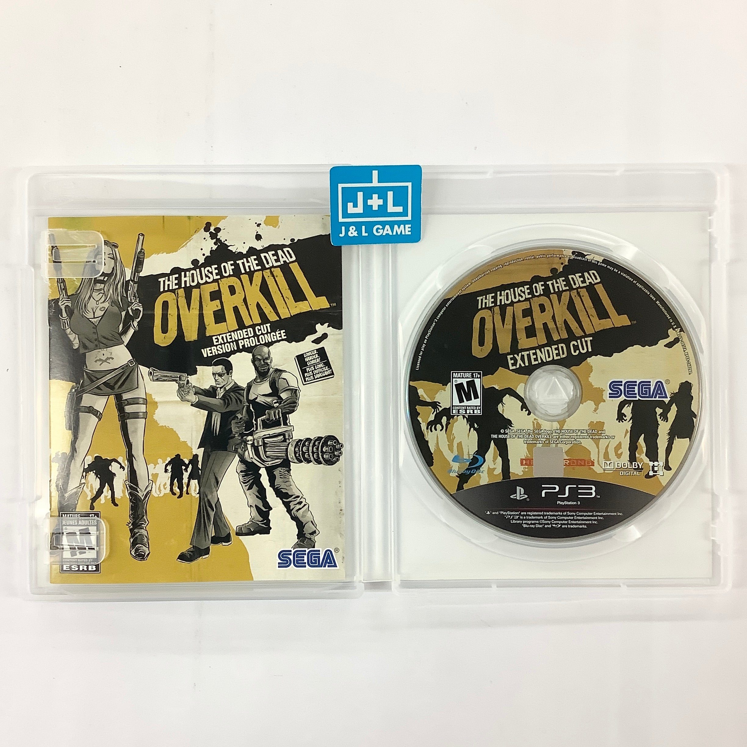 The House of the Dead: Overkill - Extended Cut - (PS3) PlayStation 3 (Pre-Owned) Video Games Sega   